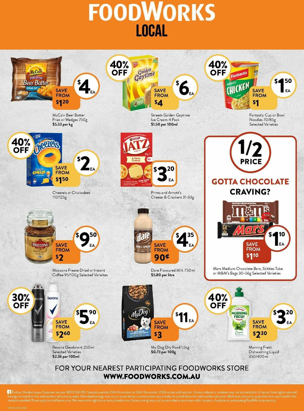 FoodWorks Catalogues from 20 November