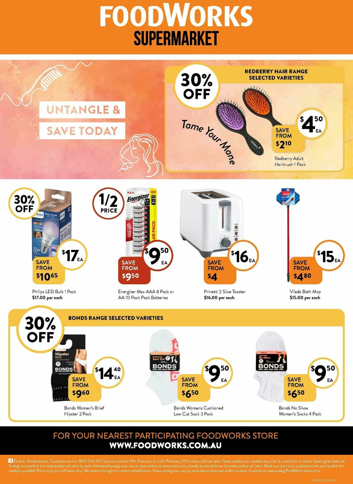 FoodWorks Supermarket Catalogues from 19 February