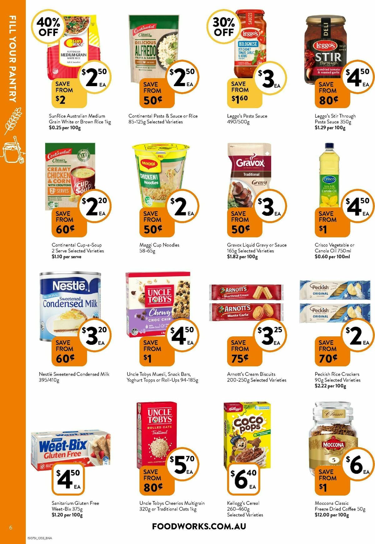 FoodWorks Catalogues from 12 March