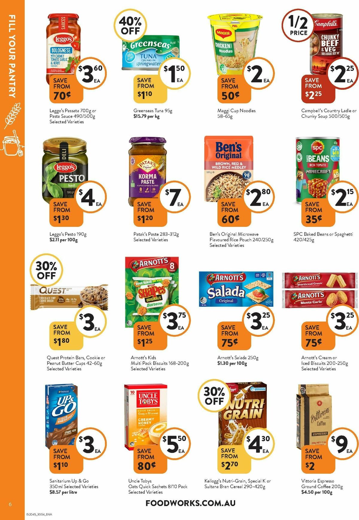 FoodWorks Catalogues from 30 April