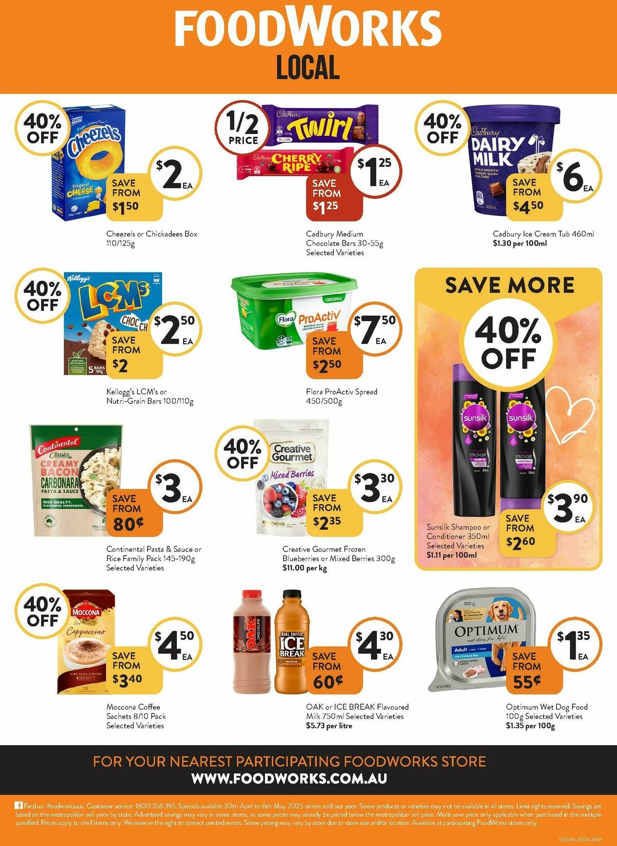 FoodWorks Catalogues from 30 April