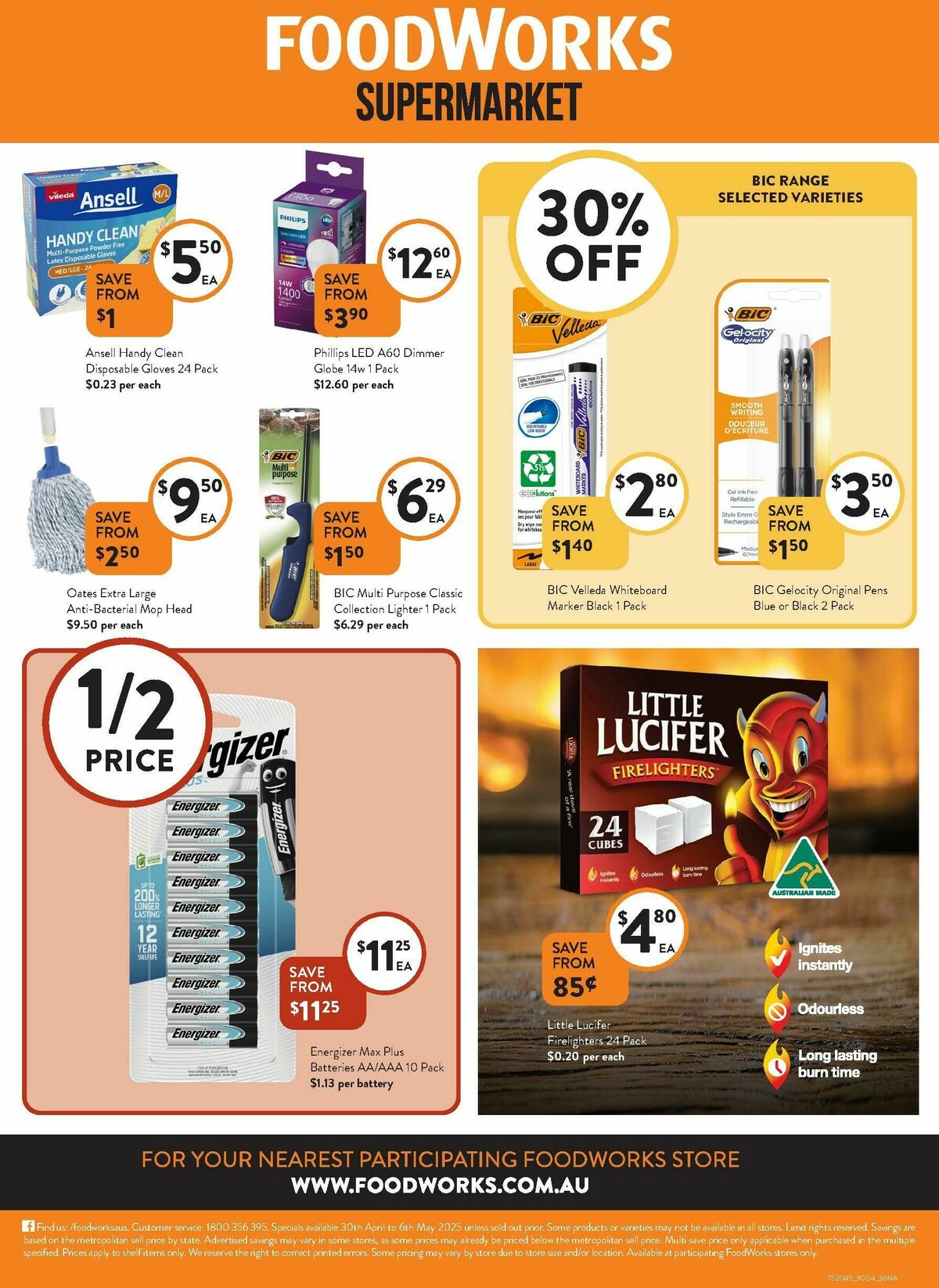 FoodWorks Supermarket Catalogues from 30 April