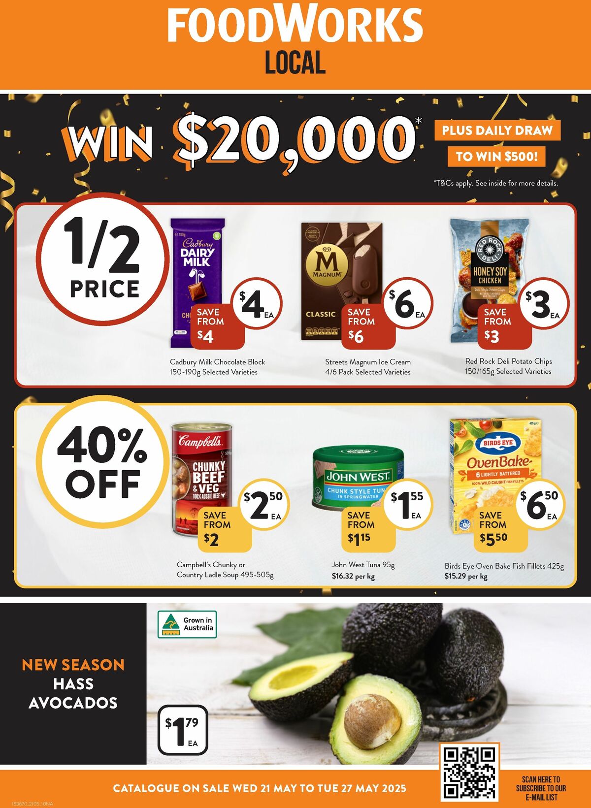 FoodWorks Catalogues from 21 May