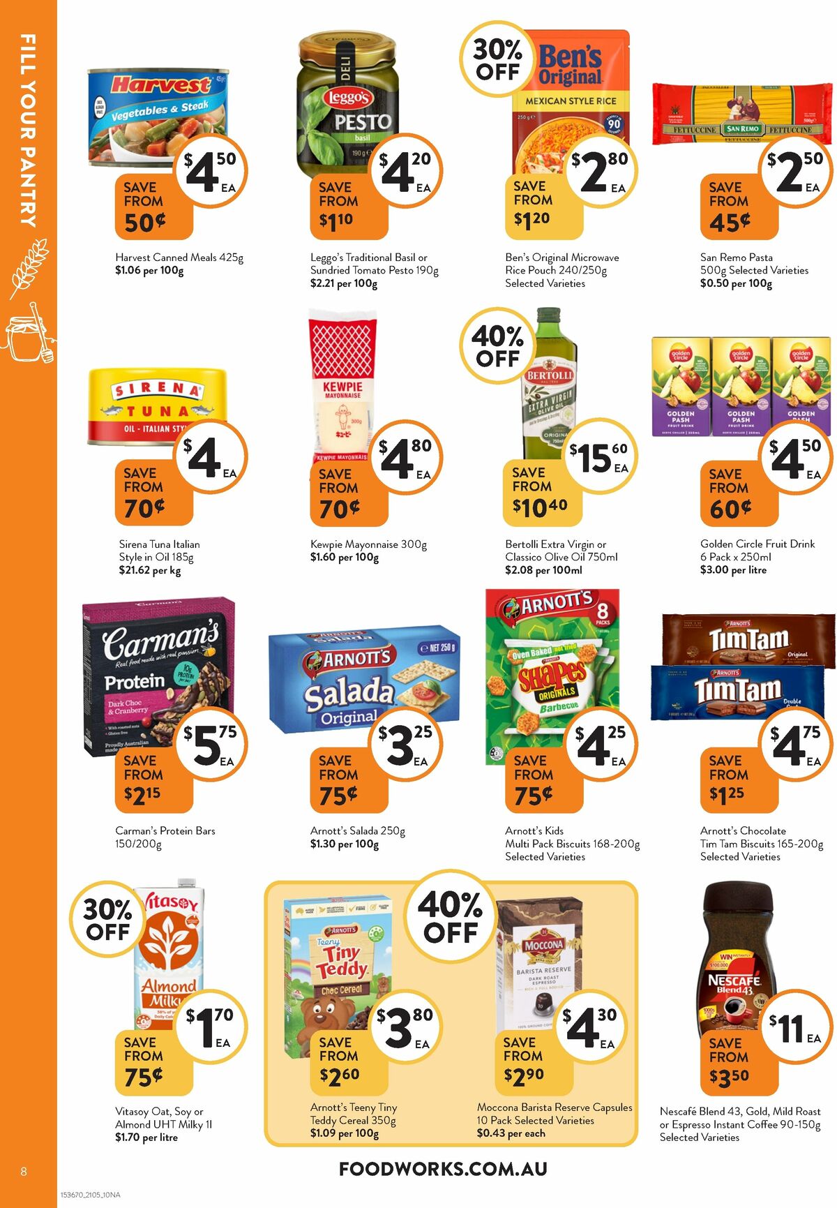 FoodWorks Catalogues from 21 May