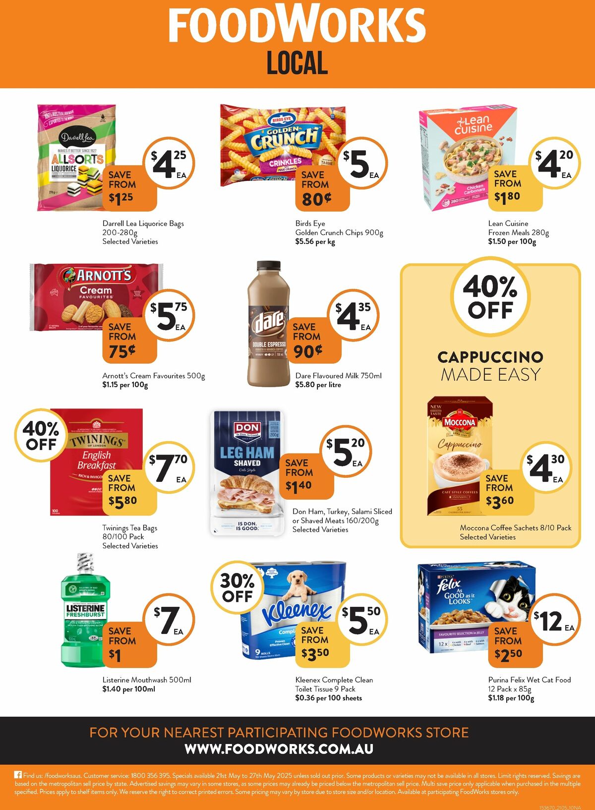 FoodWorks Catalogues from 21 May