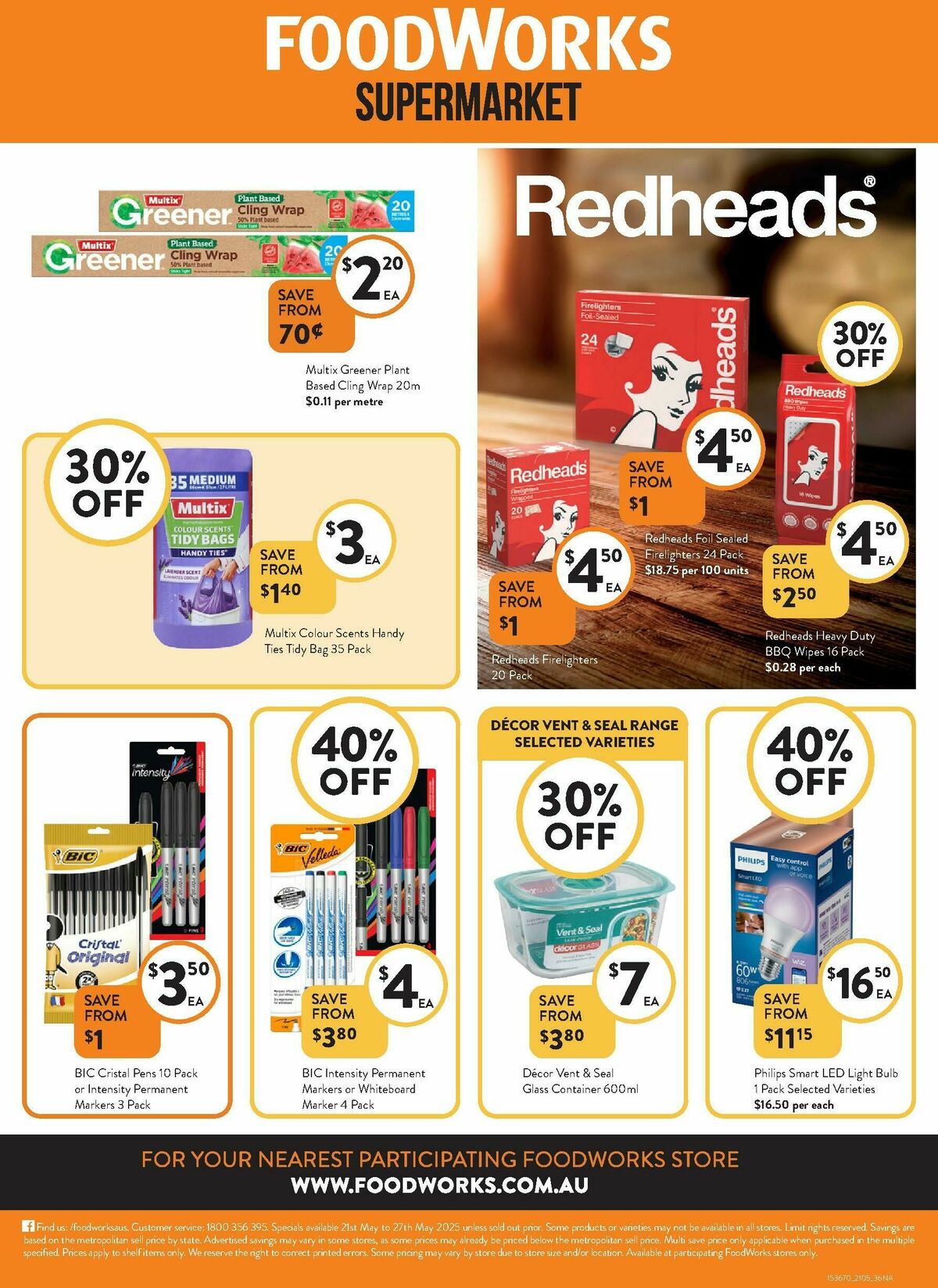 FoodWorks Supermarket Catalogues from 21 May