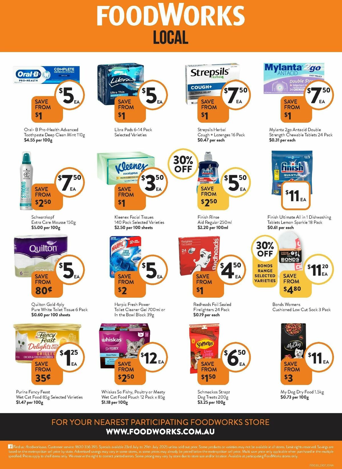 FoodWorks Catalogues from 23 July