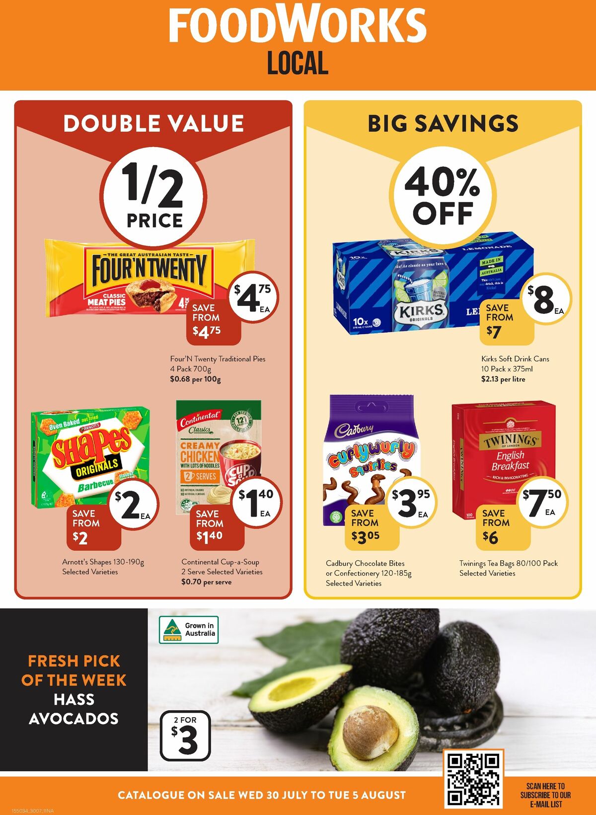 FoodWorks Catalogues from 30 July