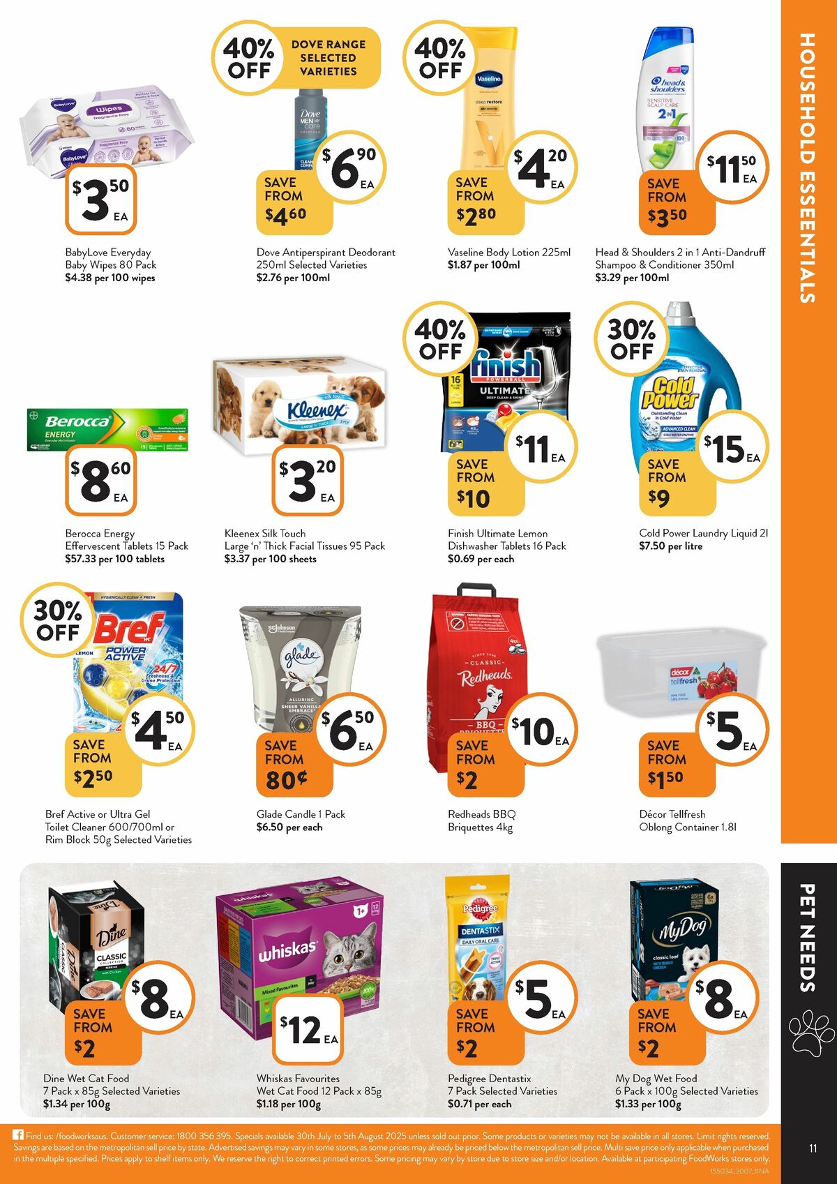 FoodWorks Catalogues from 30 July