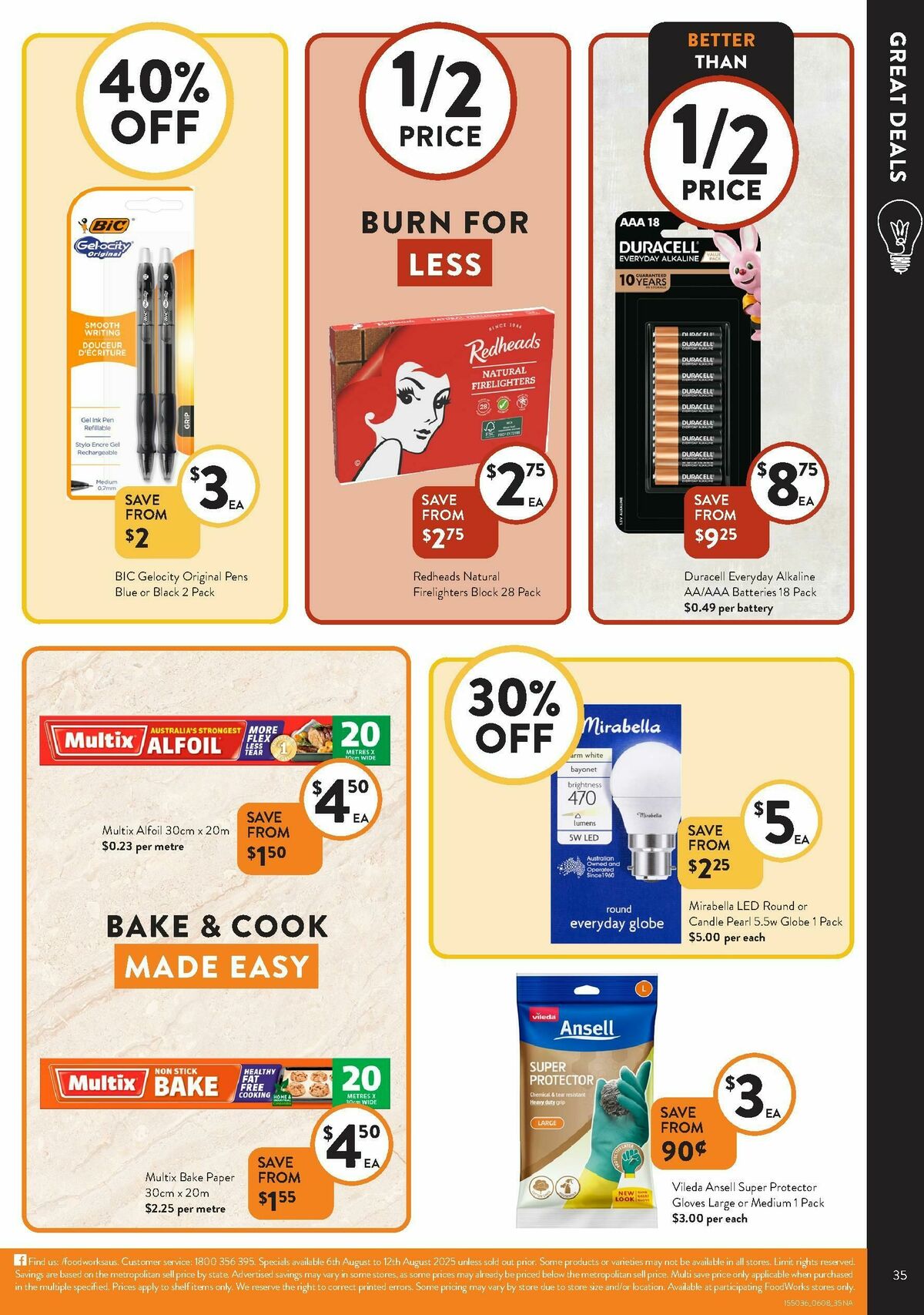 FoodWorks Supermarket Catalogues from 6 August