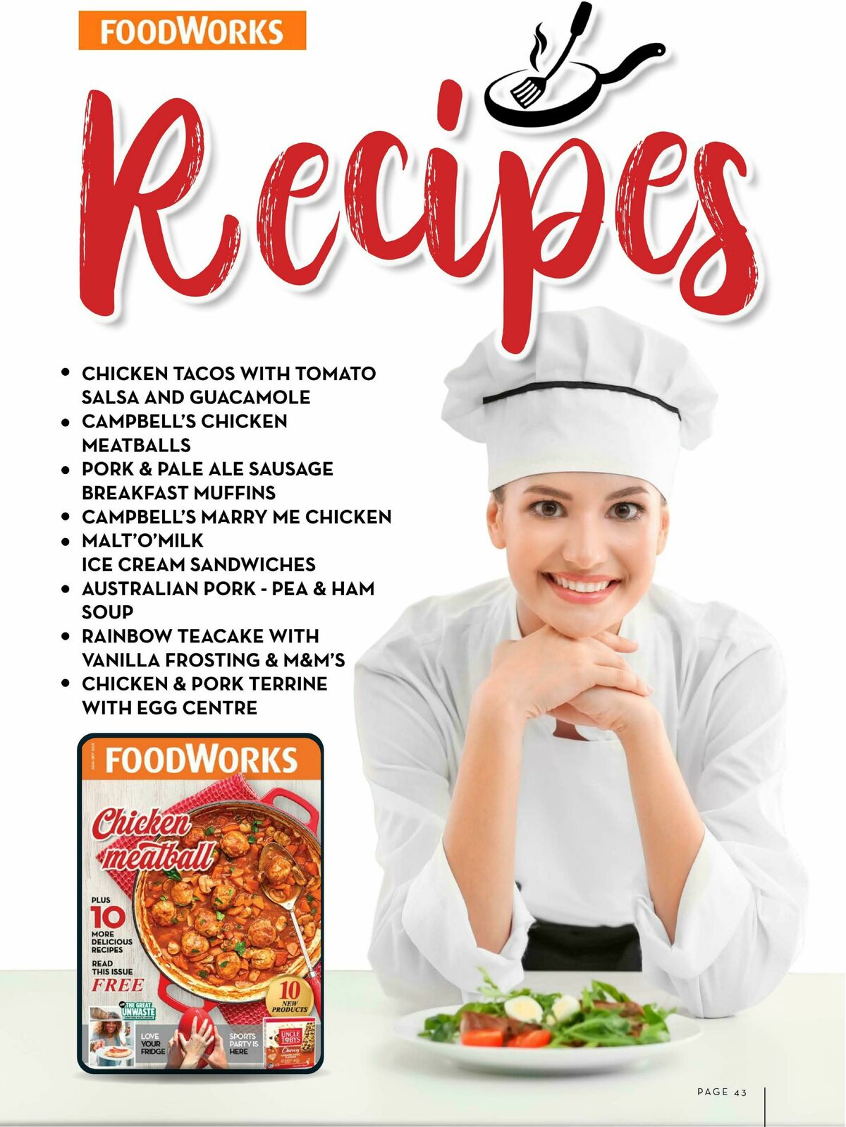 FoodWorks Magazine August/September Catalogues from 1 August