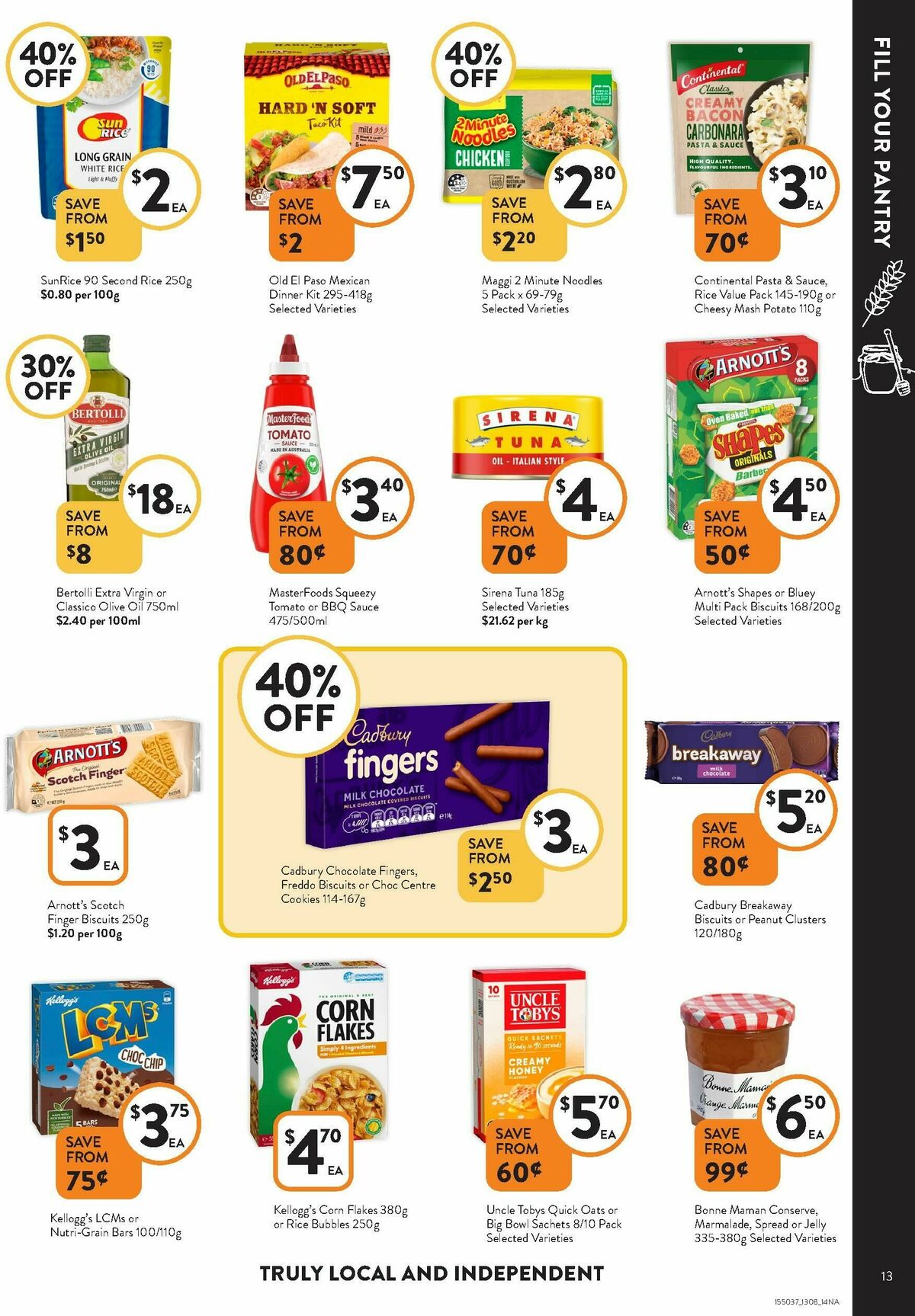 FoodWorks Catalogues from 13 August