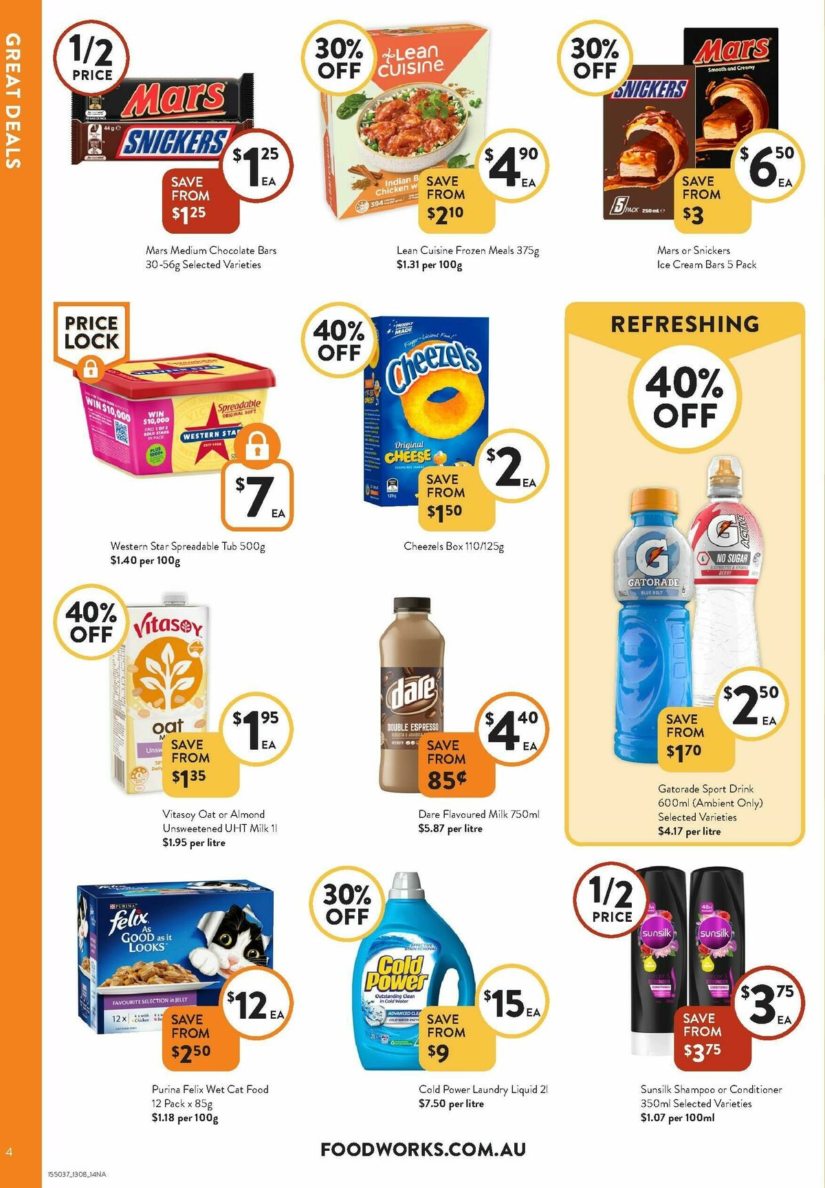 FoodWorks Catalogues from 13 August