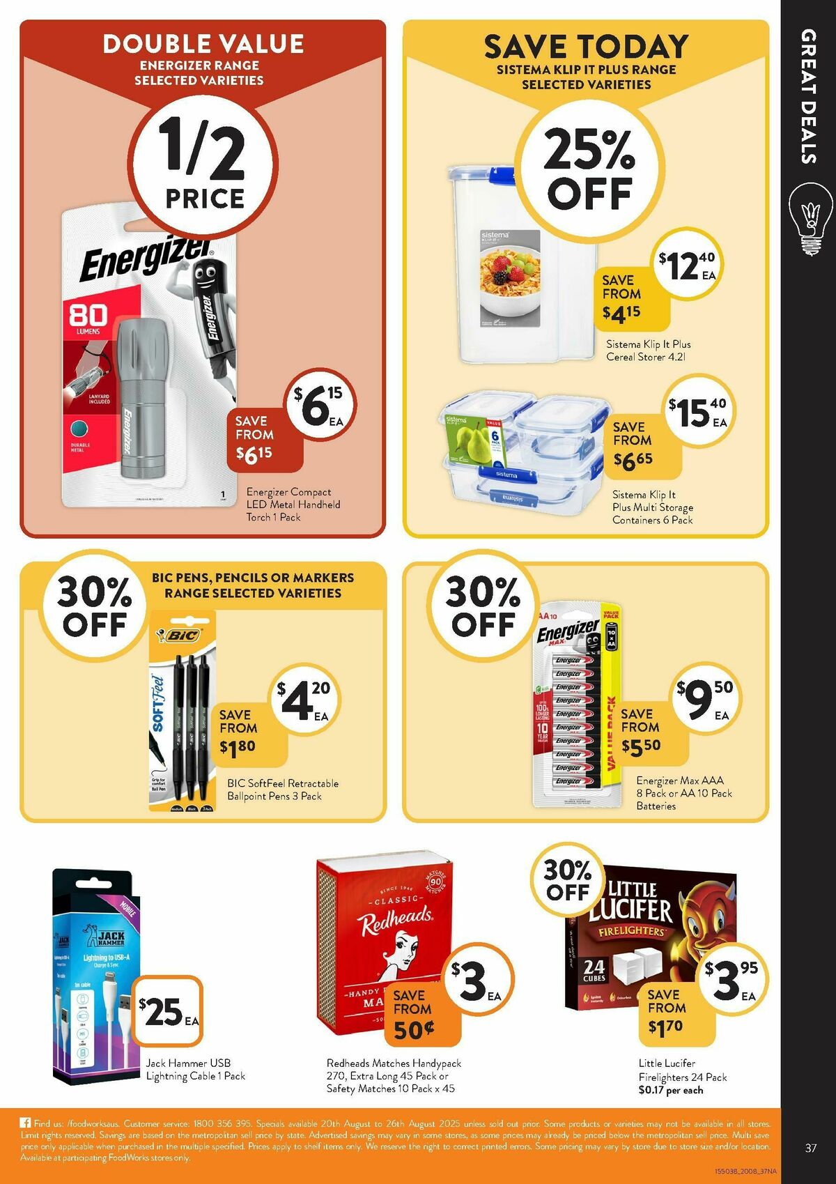 FoodWorks Supermarket Catalogues from 20 August