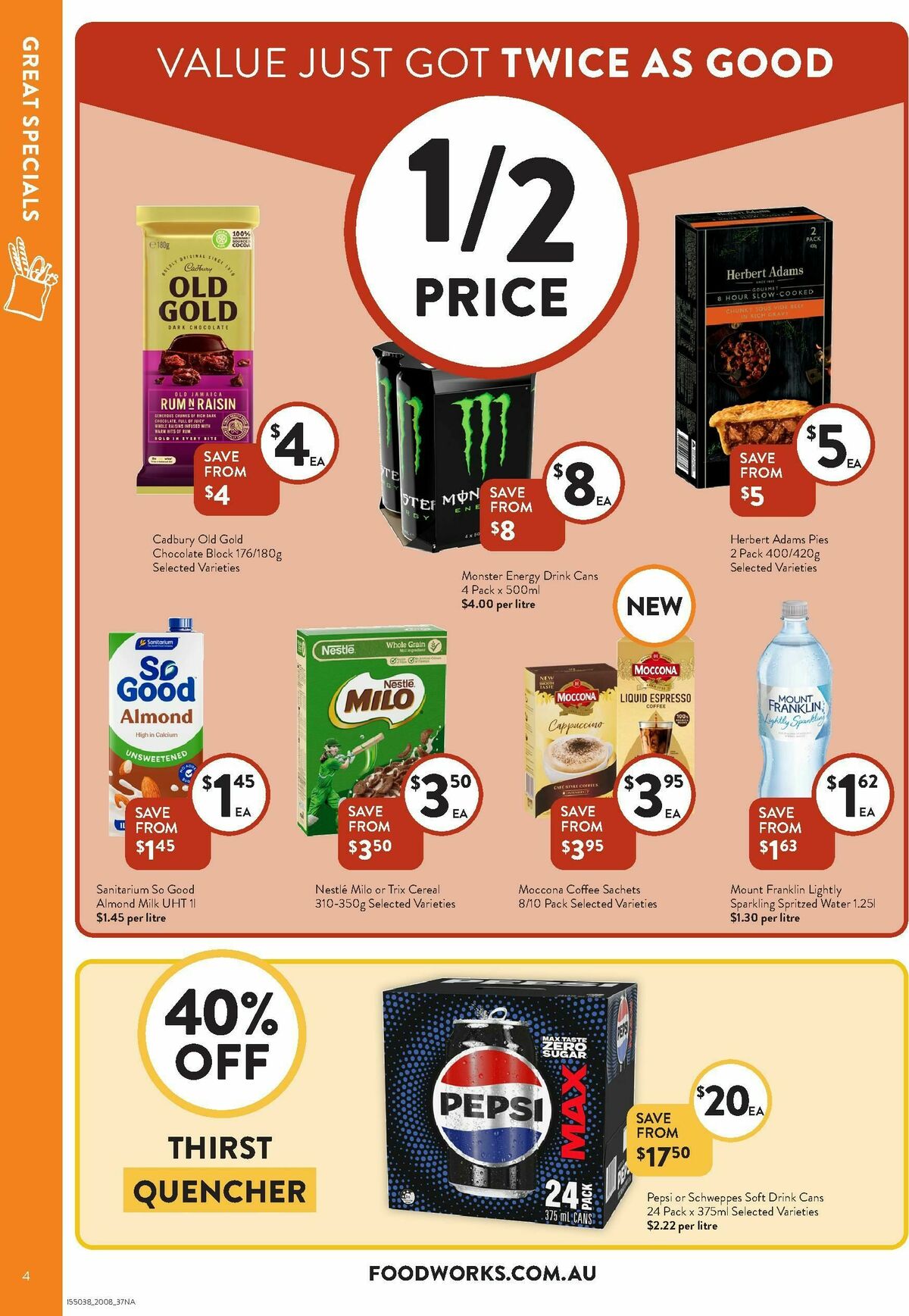 FoodWorks Supermarket Catalogues from 20 August