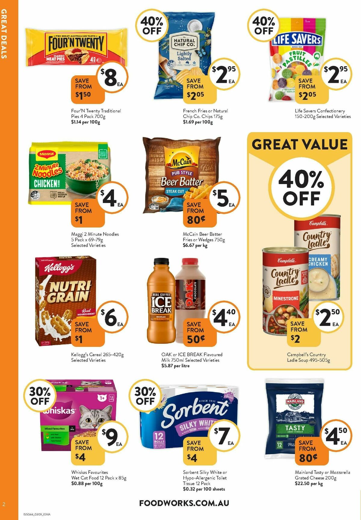 FoodWorks Catalogues from 3 September