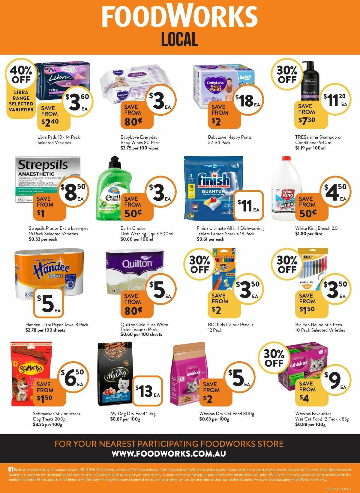 FoodWorks Catalogues from 17 September