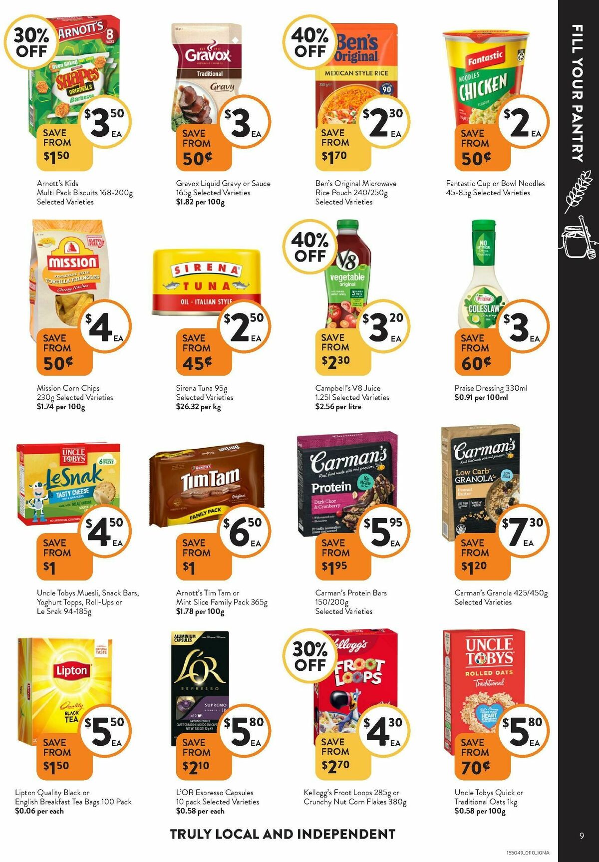 FoodWorks Catalogues from 1 October