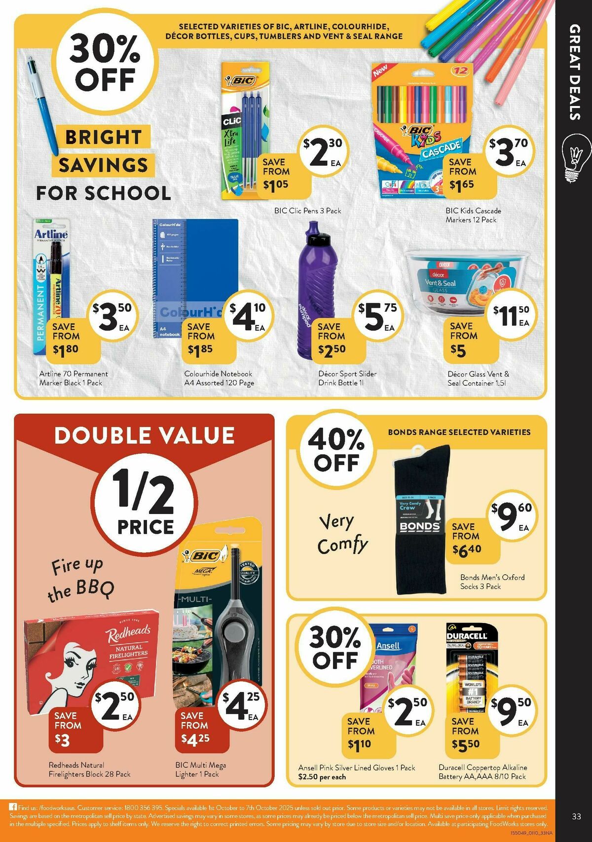 FoodWorks Supermarket Catalogues from 1 October