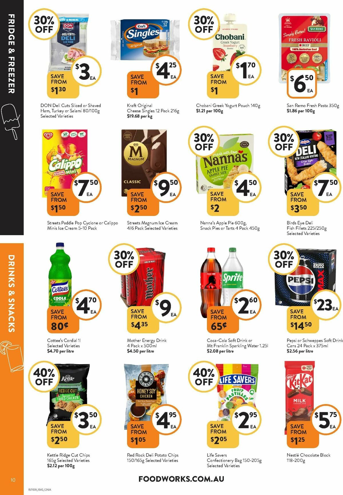 FoodWorks Catalogues from 15 October