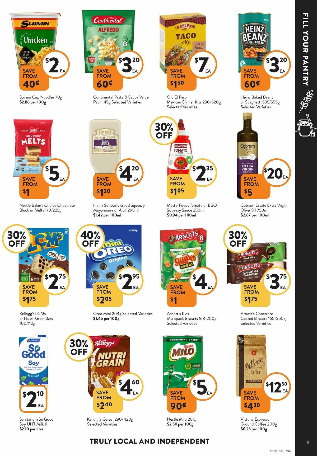 FoodWorks Catalogues from 15 October