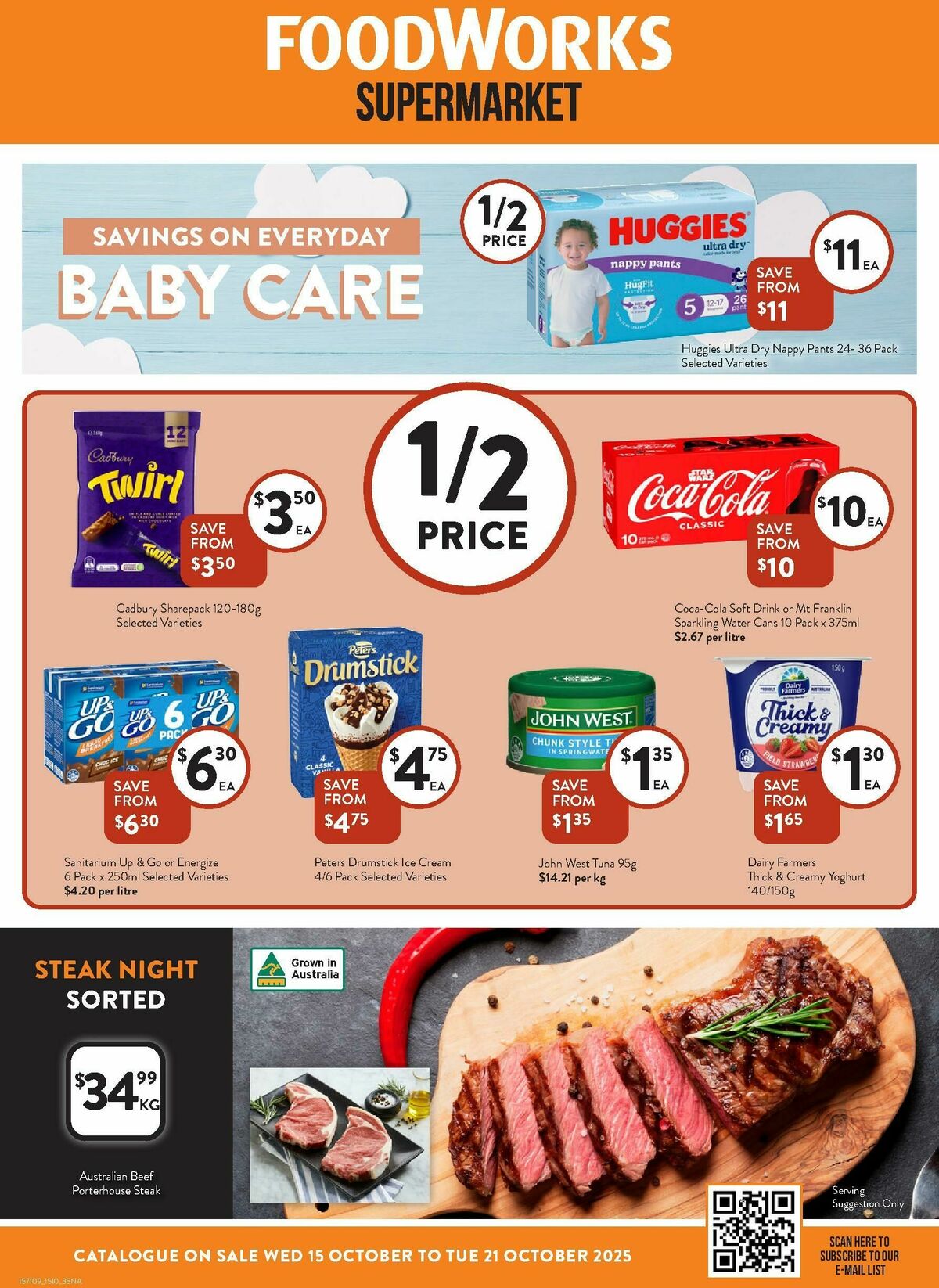 FoodWorks Supermarket Catalogues from 15 October