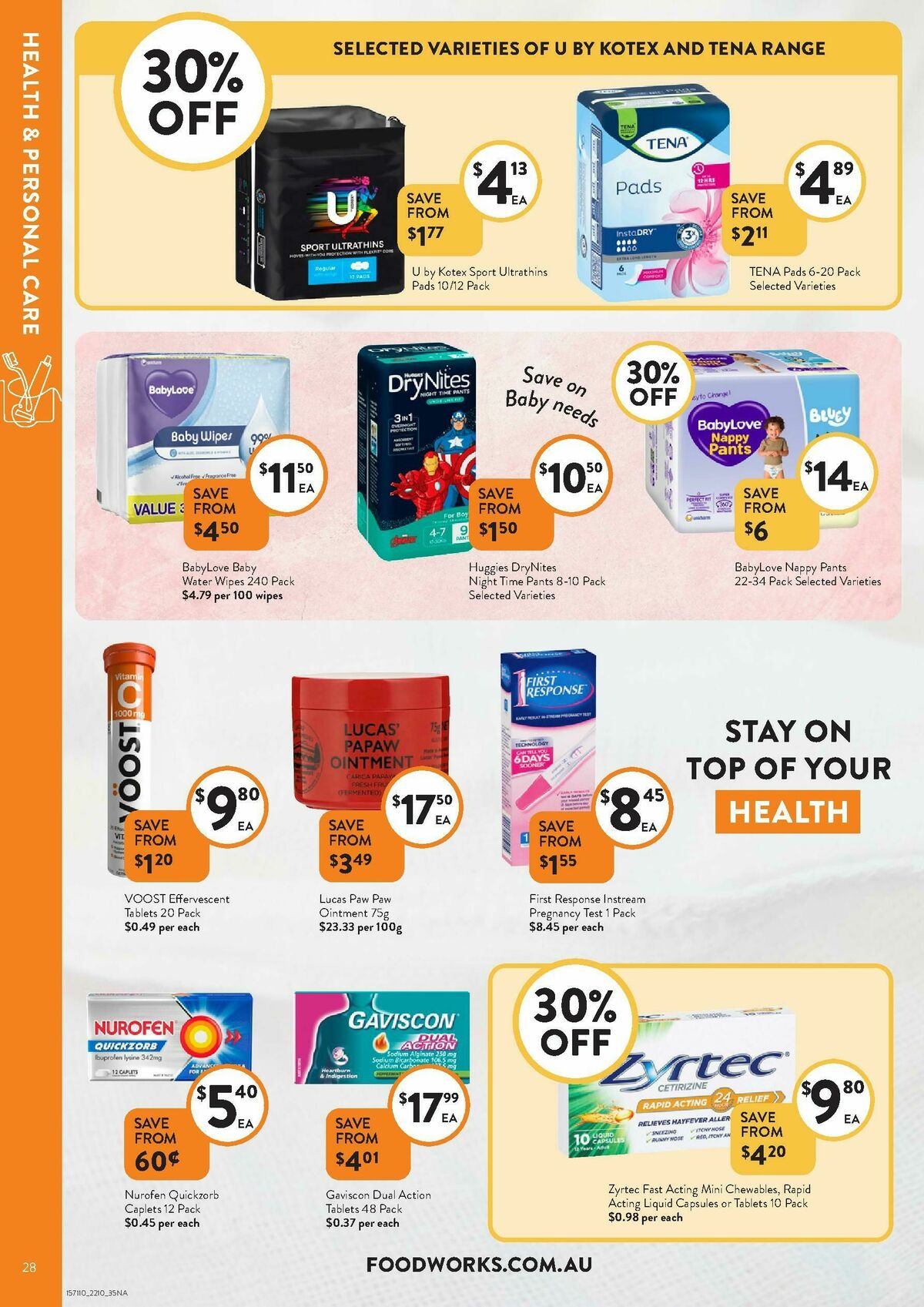 FoodWorks Supermarket Catalogues from 22 October