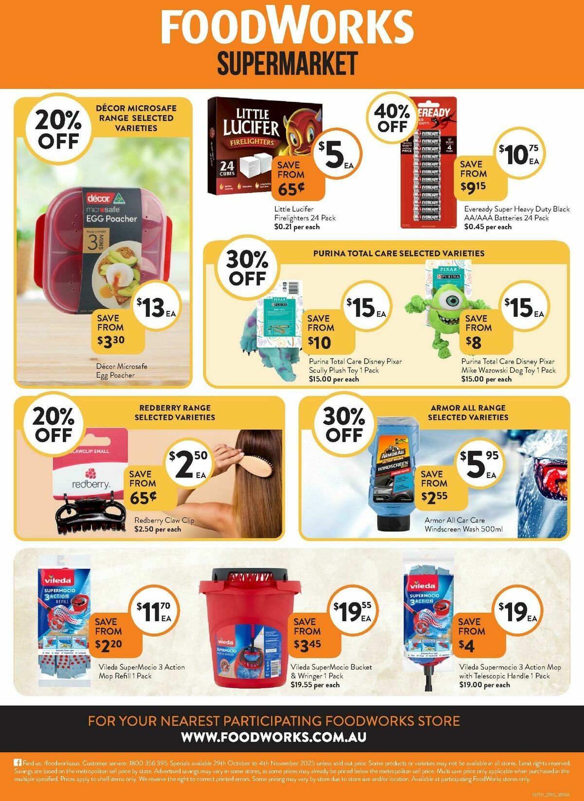 FoodWorks Supermarket Catalogues from 29 October