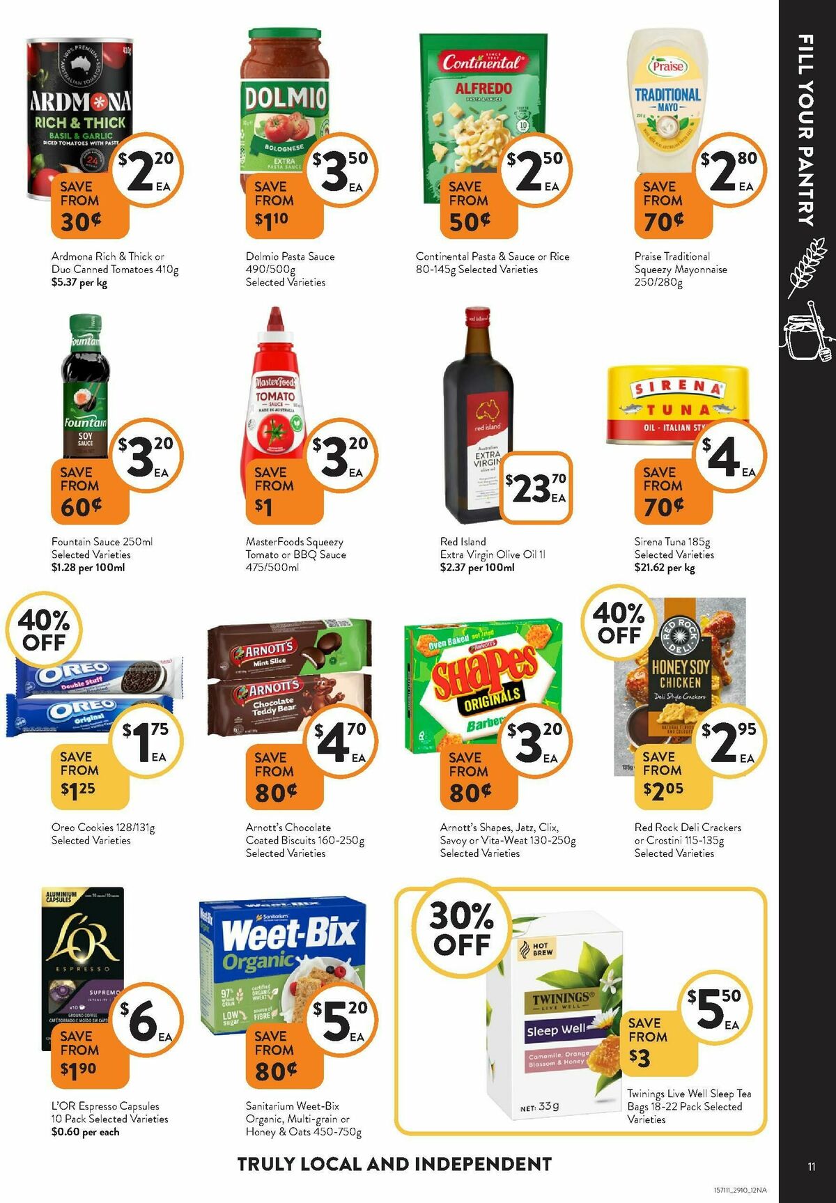 FoodWorks Catalogues from 29 October