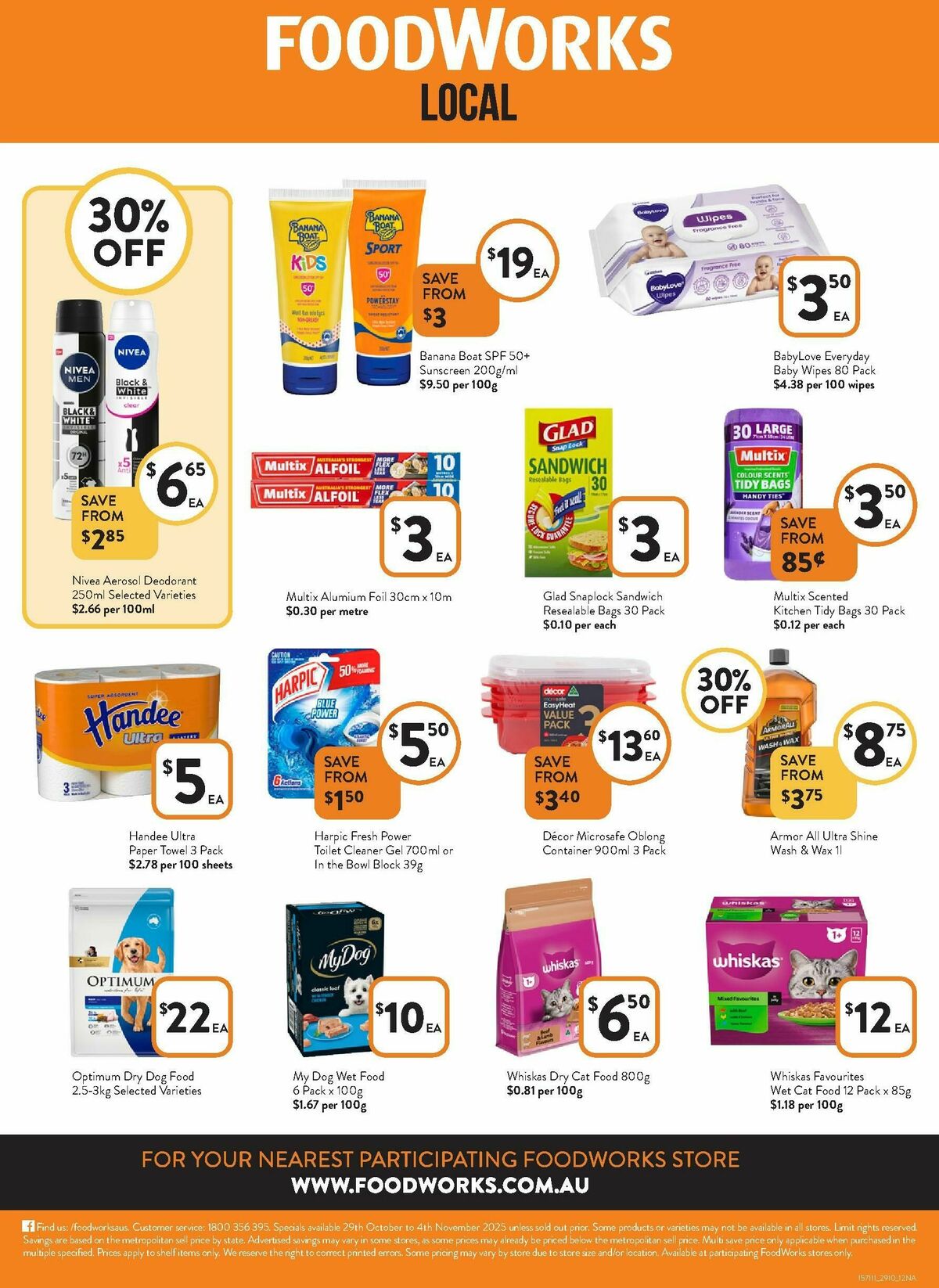 FoodWorks Catalogues from 29 October