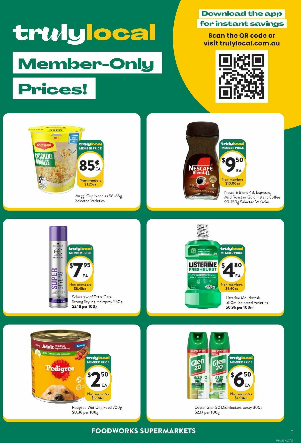 FoodWorks Member Only Prices! Catalogues from 29 October