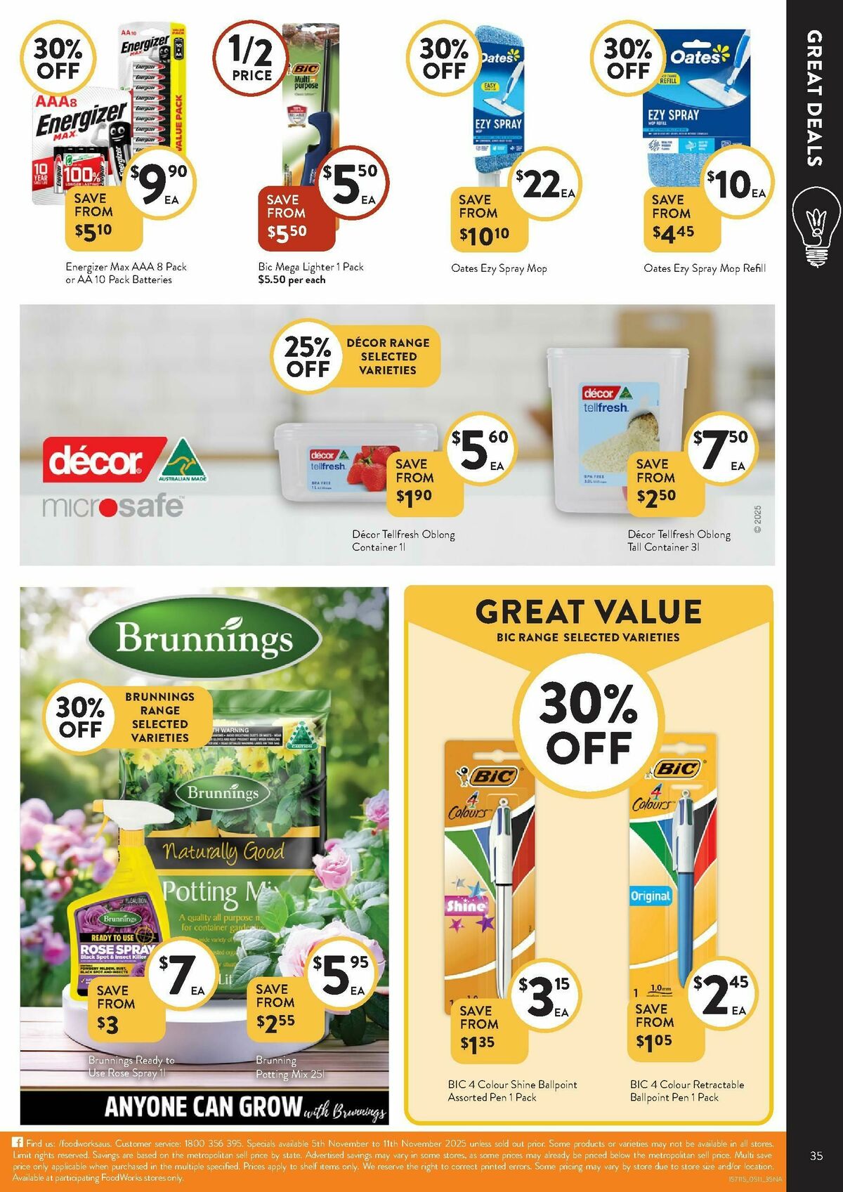 FoodWorks Supermarket Catalogues from 5 November