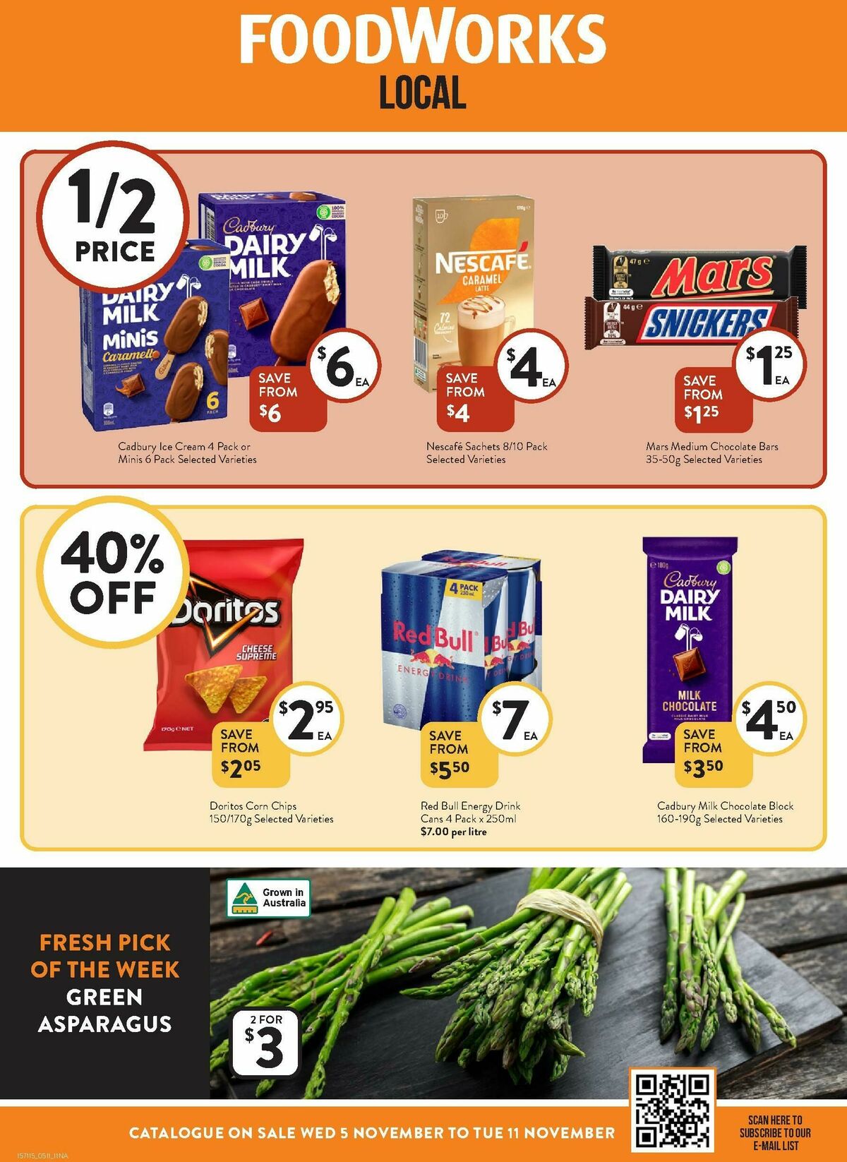 FoodWorks Catalogues from 5 November