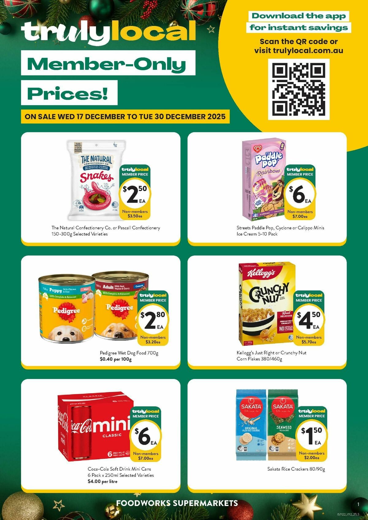 FoodWorks Member Only Prices! Catalogues from 17 December