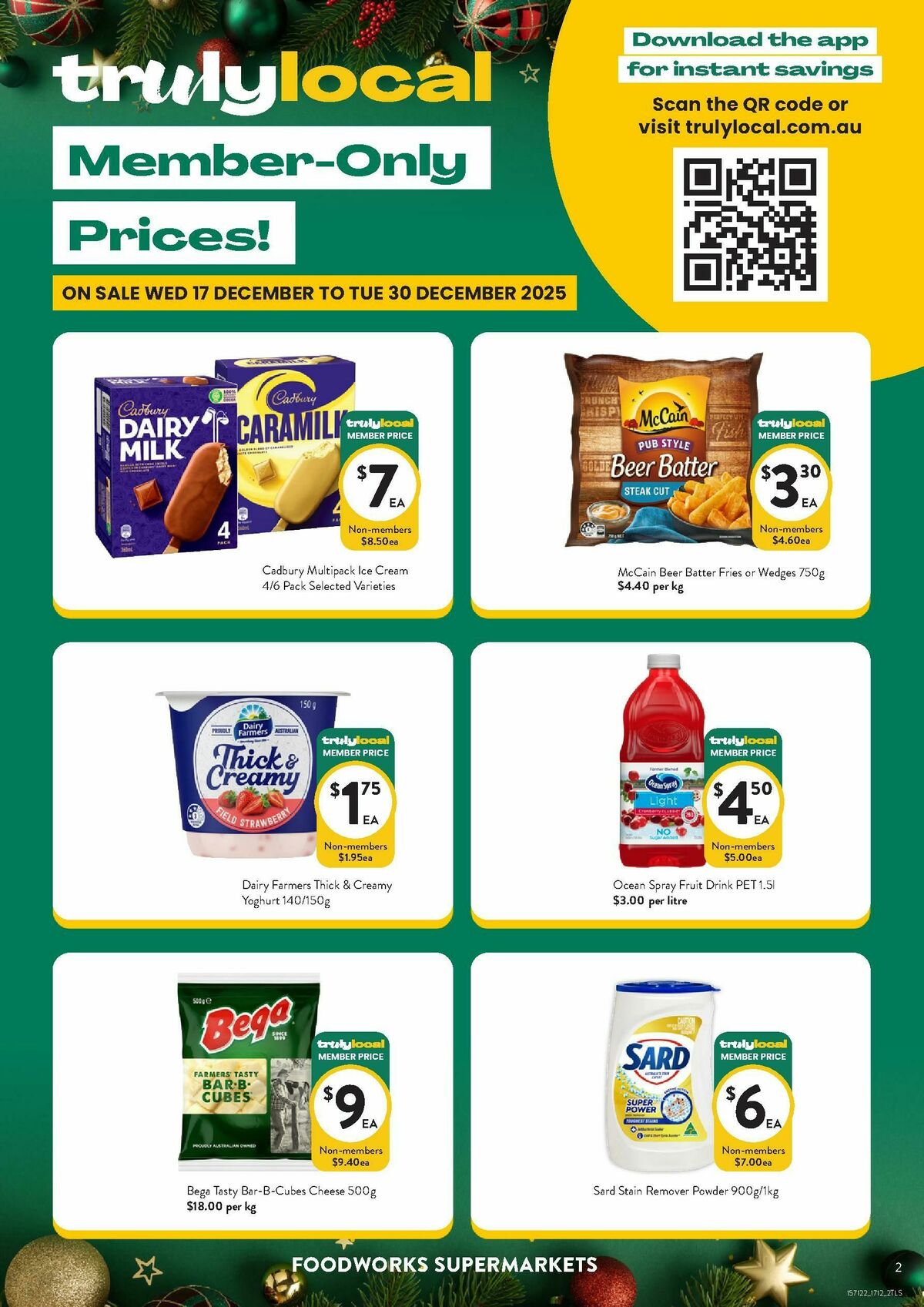 FoodWorks Member Only Prices! Catalogues from 17 December