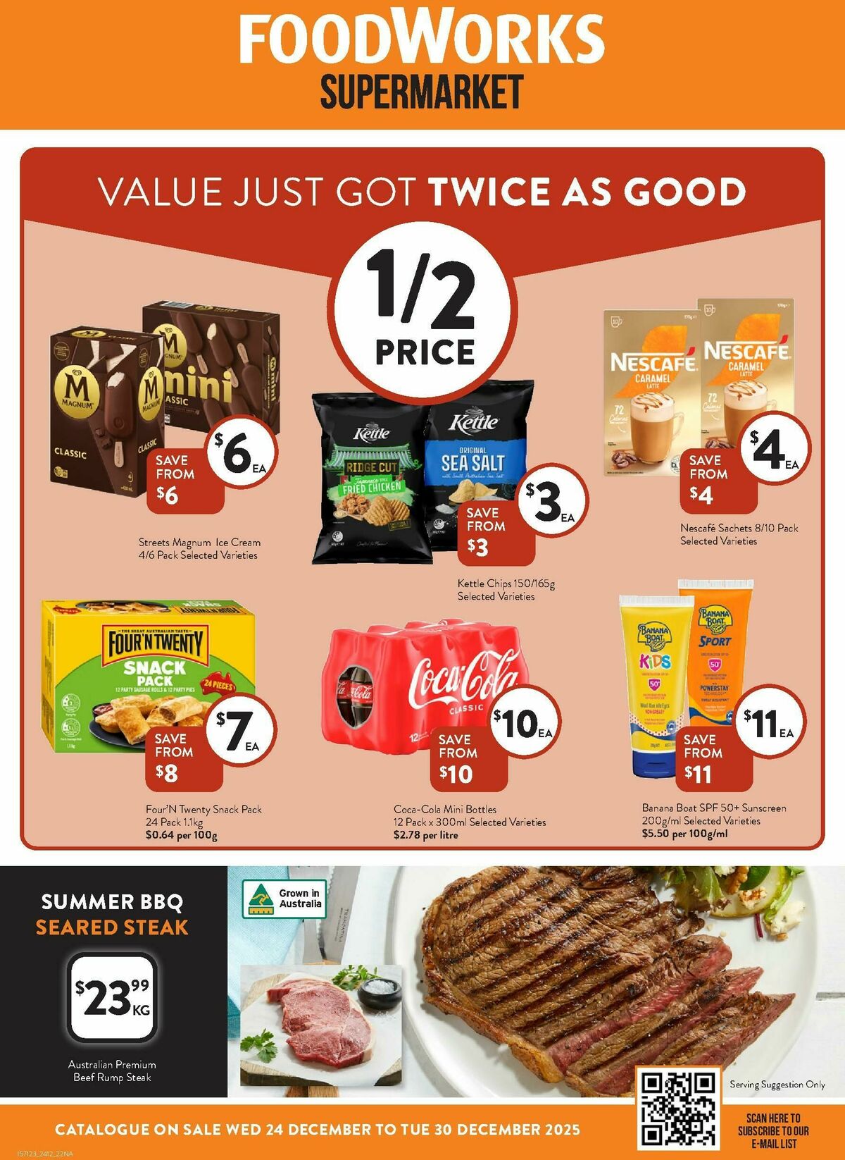FoodWorks Supermarket Catalogues from 24 December