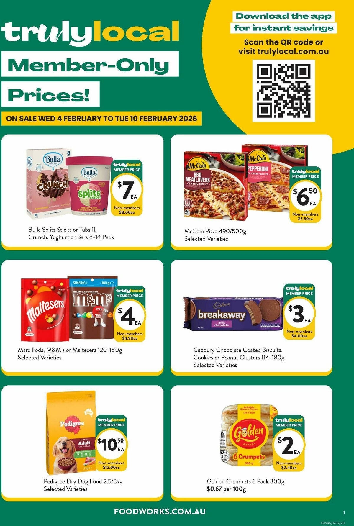 FoodWorks Member Only Prices! Catalogues from 4 February
