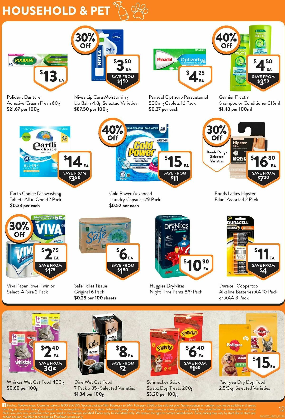 FoodWorks Catalogues from 18 February