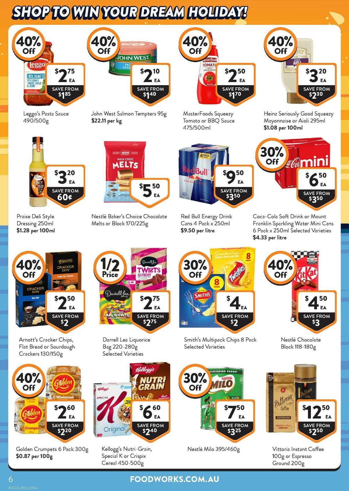 FoodWorks Catalogues from 18 February