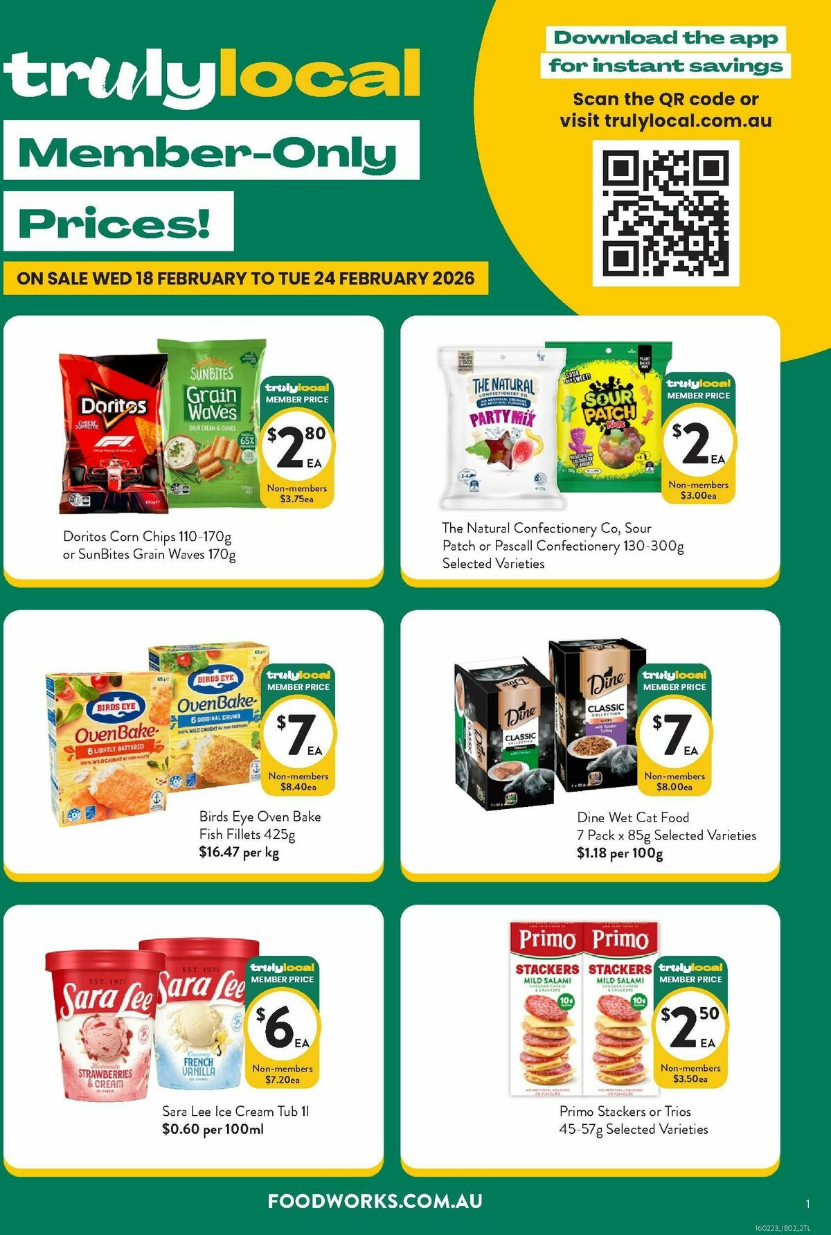 FoodWorks Member Only Prices! Catalogues from 18 February