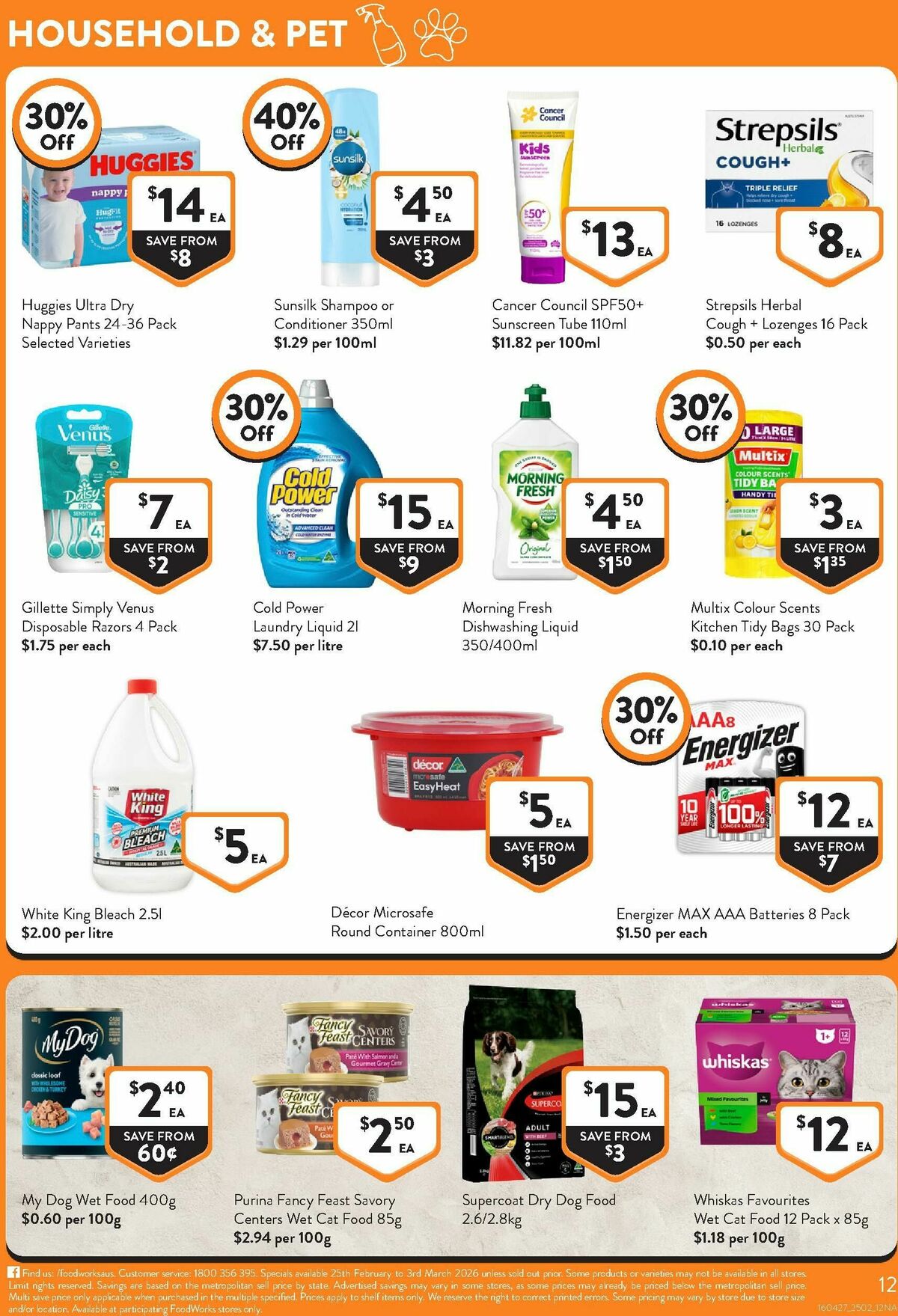 FoodWorks Catalogues from 25 February