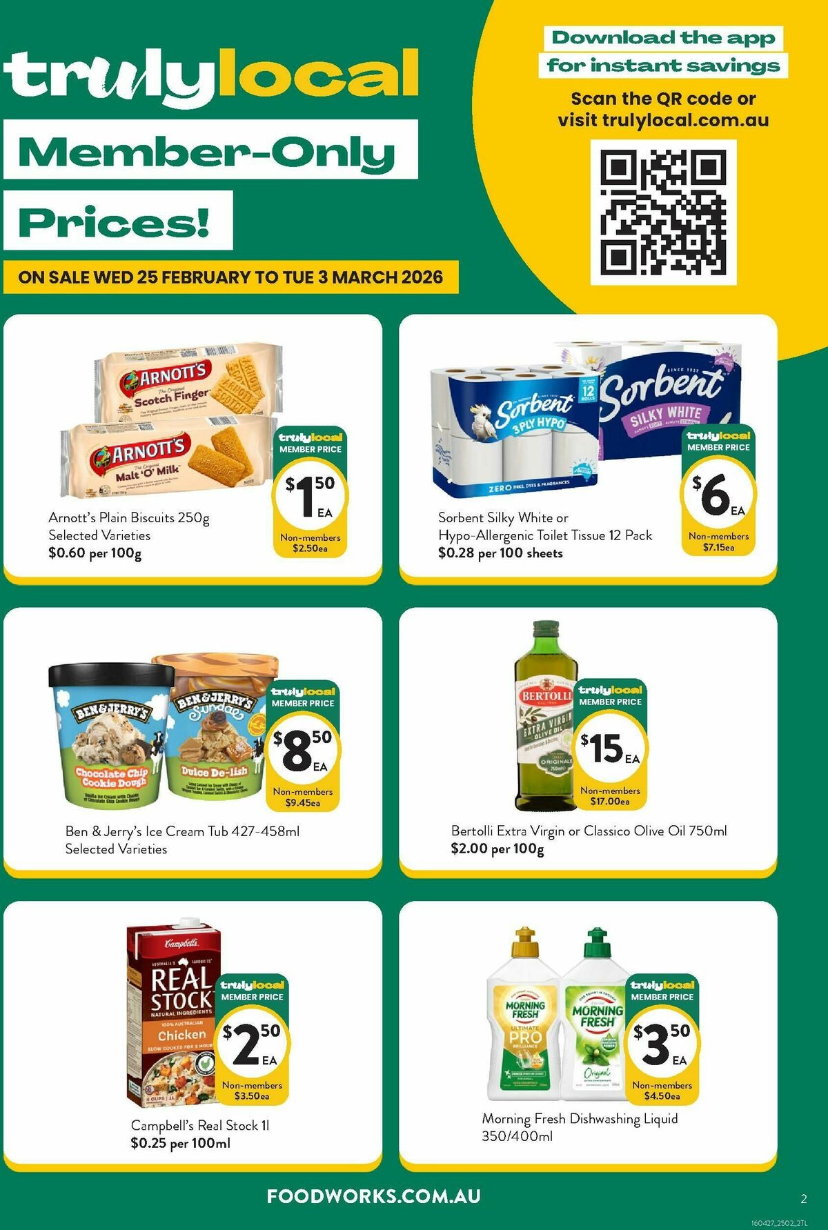 FoodWorks Member Only Prices! Catalogues from 25 February