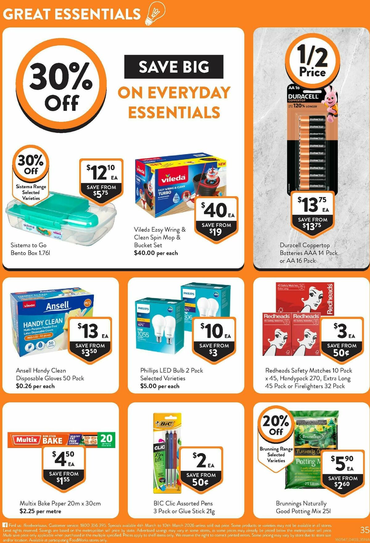 FoodWorks Supermarket Catalogues from 4 March