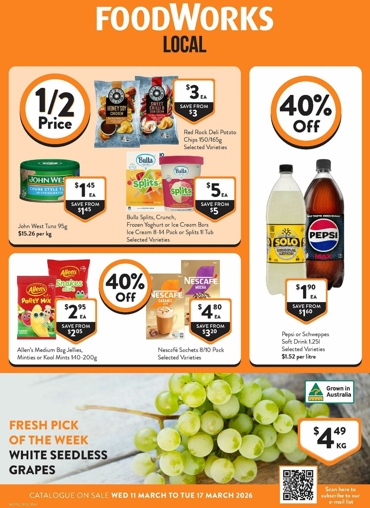 FoodWorks Catalogues from 11 March