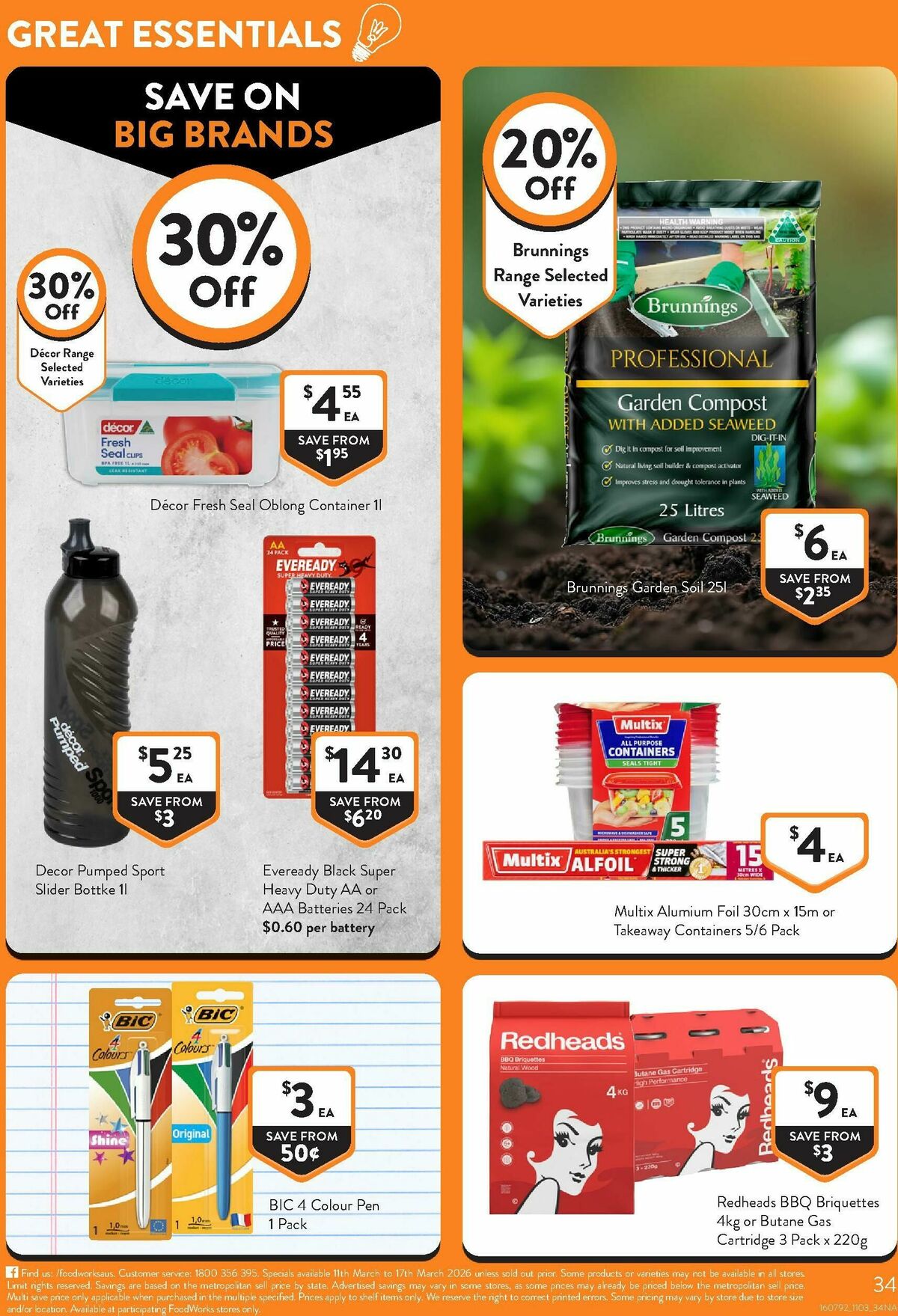 FoodWorks Supermarket Catalogues from 11 March