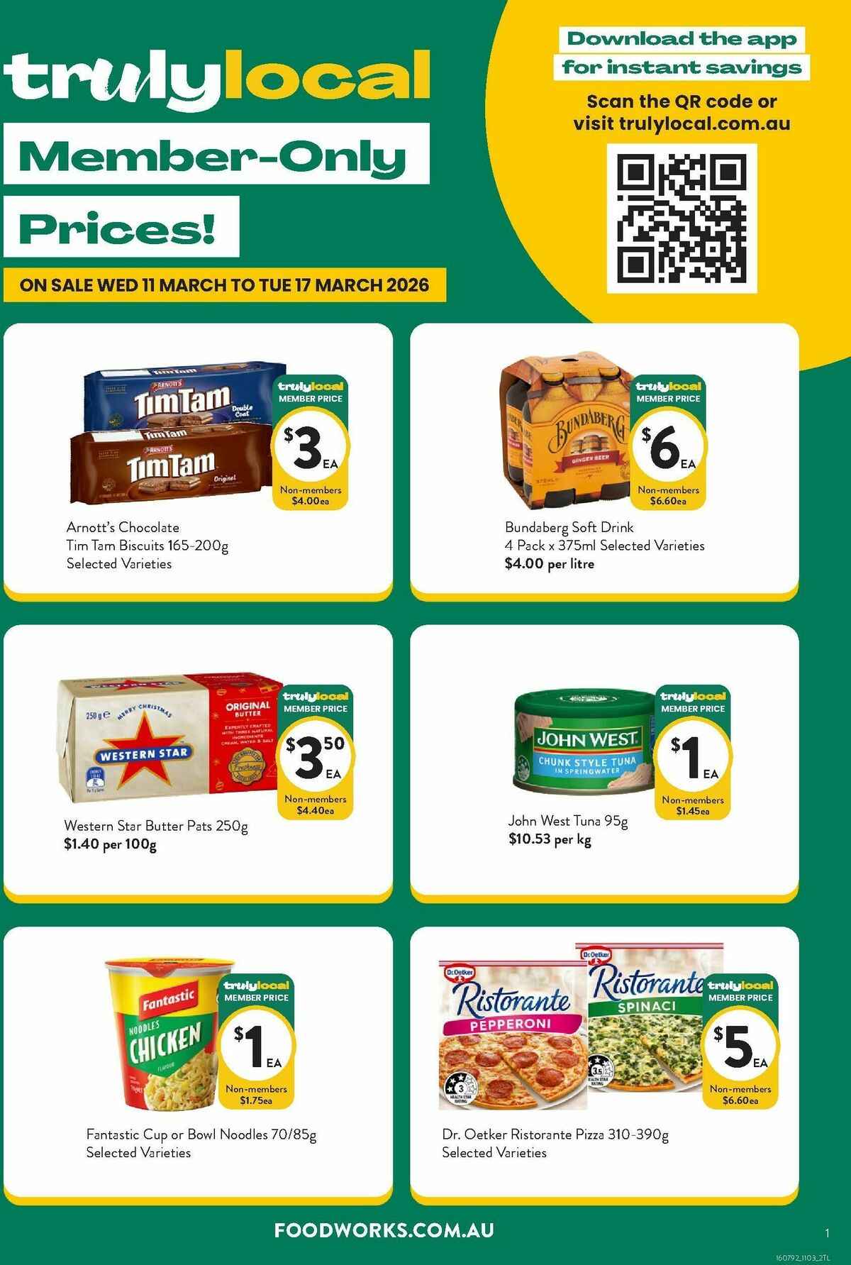 FoodWorks Member Only Prices! Catalogues from 11 March