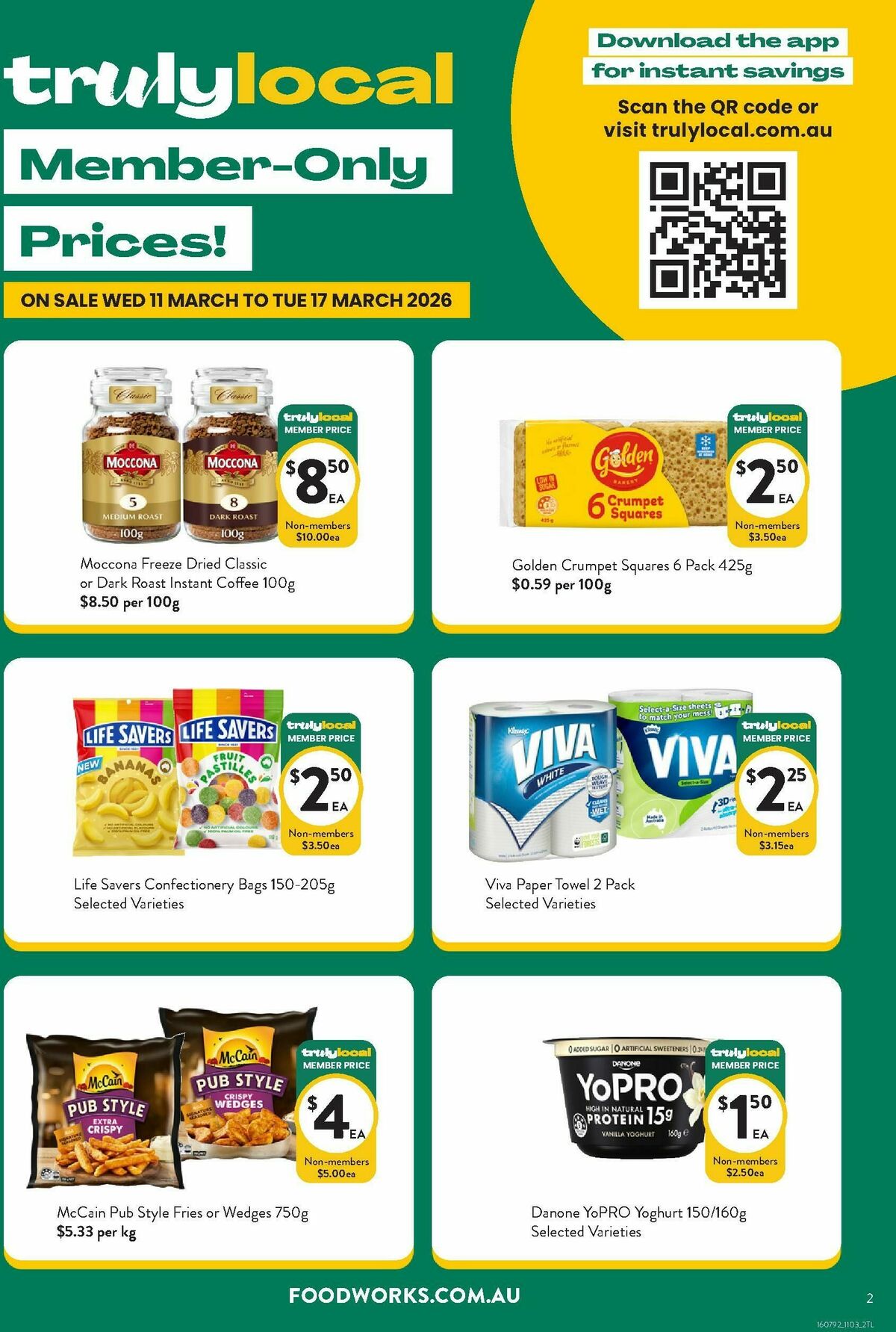 FoodWorks Member Only Prices! Catalogues from 11 March
