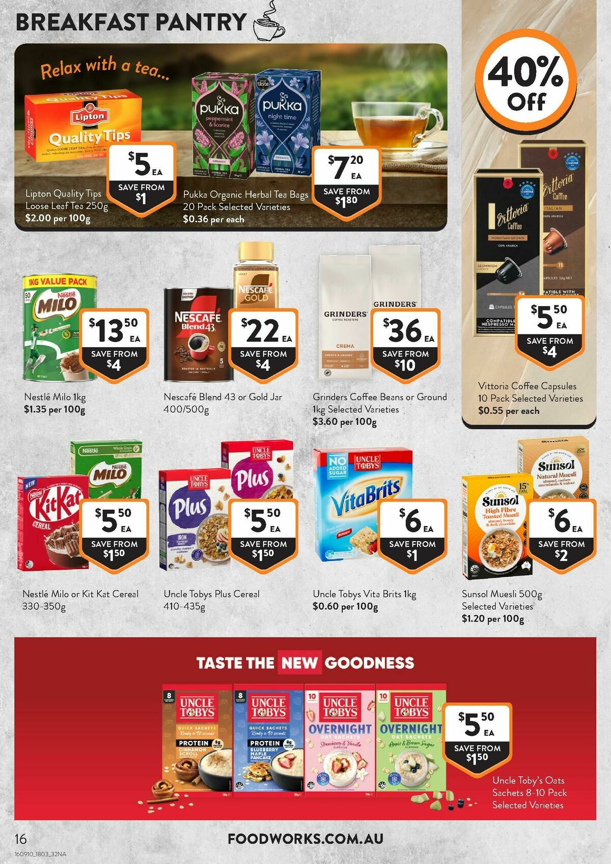 FoodWorks Supermarket Catalogues from 18 March