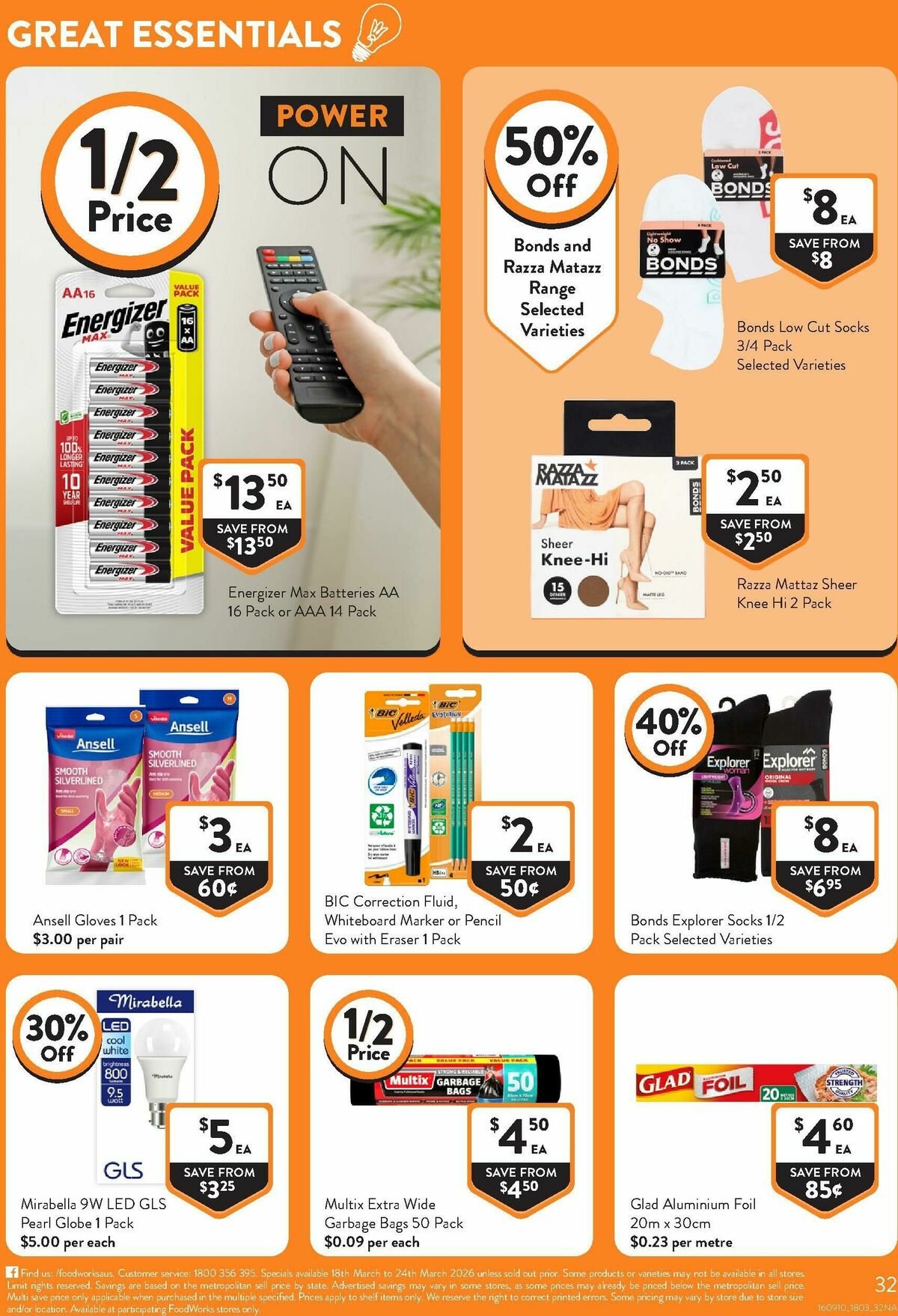 FoodWorks Supermarket Catalogues from 18 March