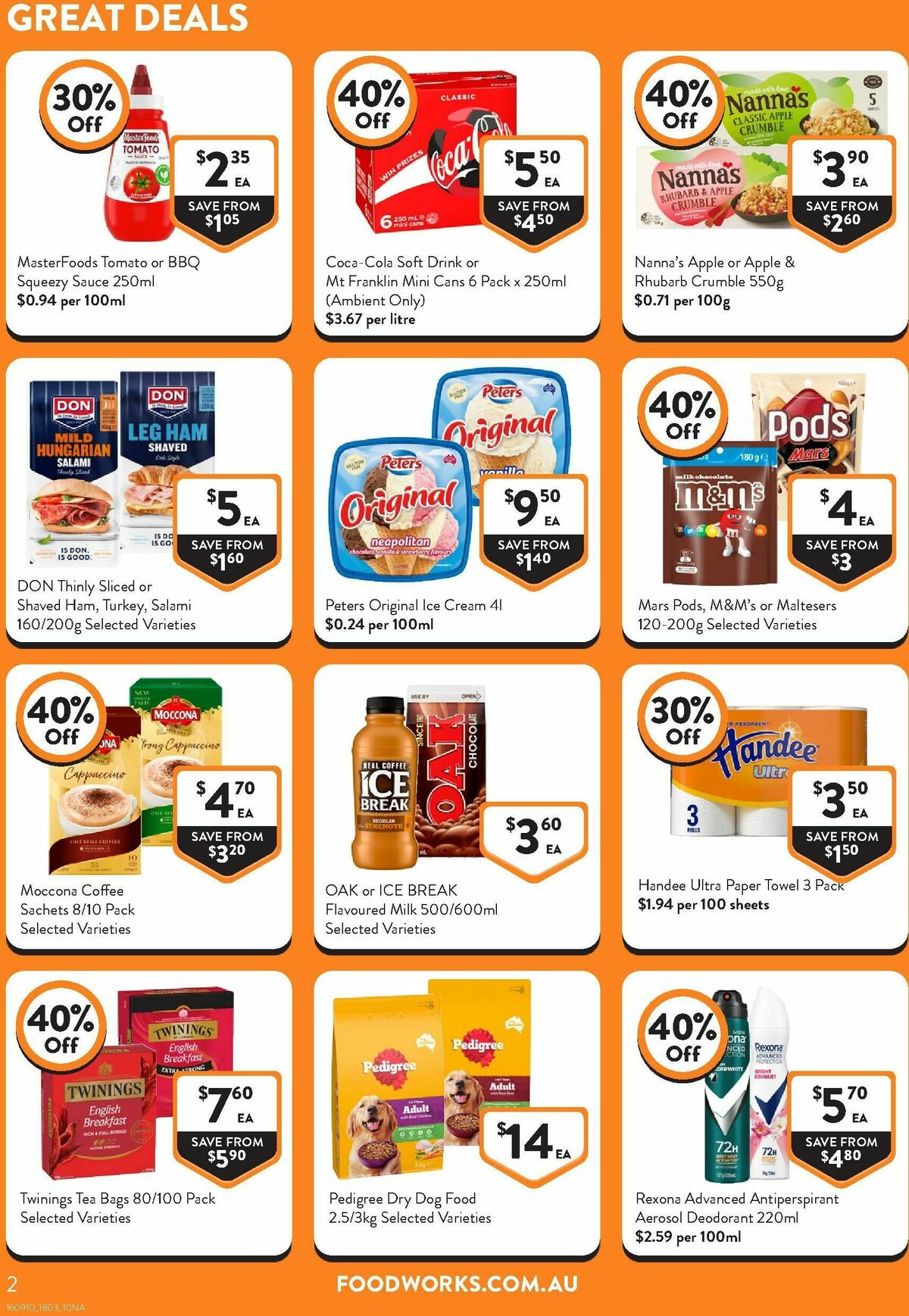 FoodWorks Catalogues from 18 March